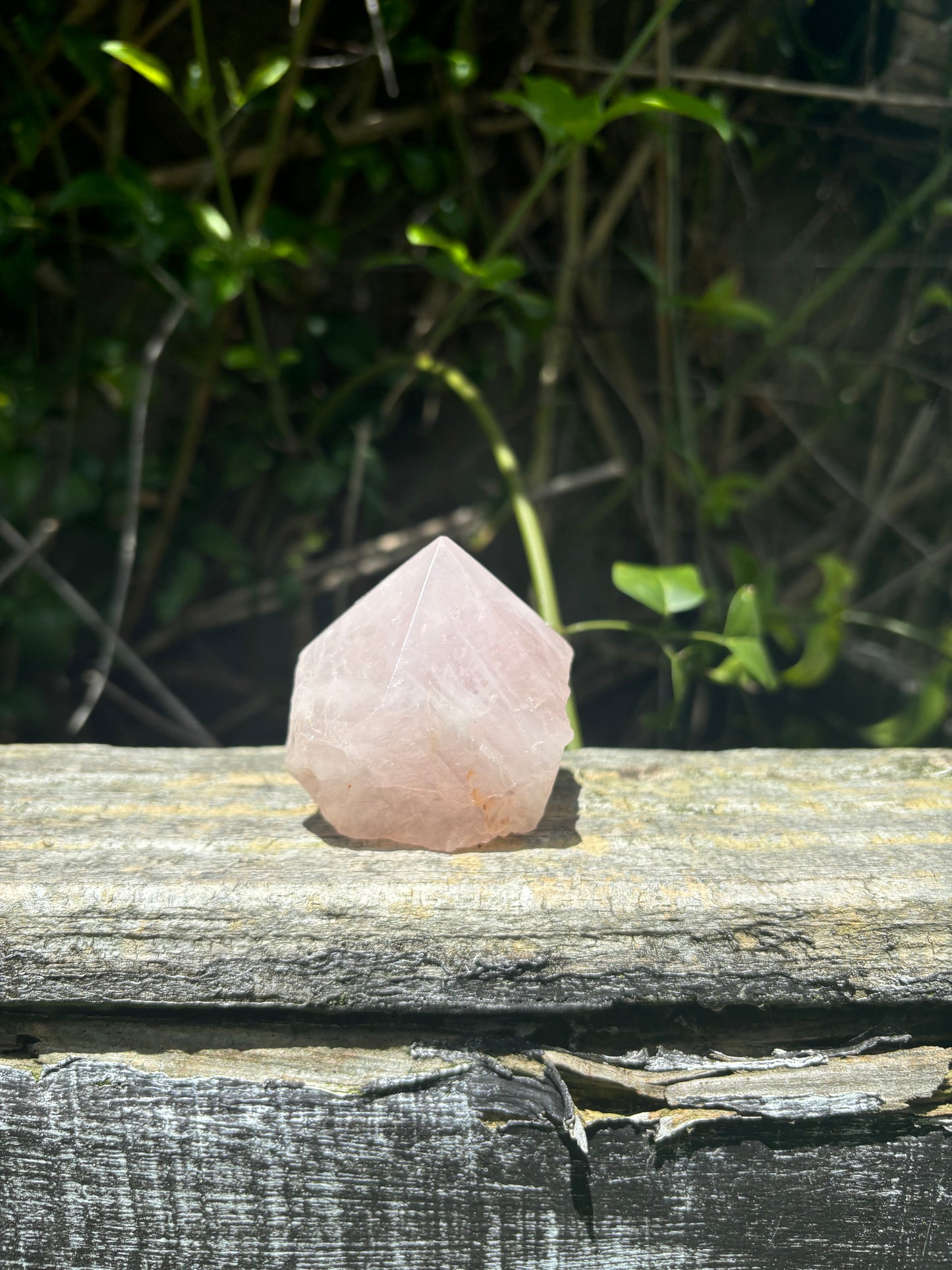 Rose Quartz Semi Polished Point C