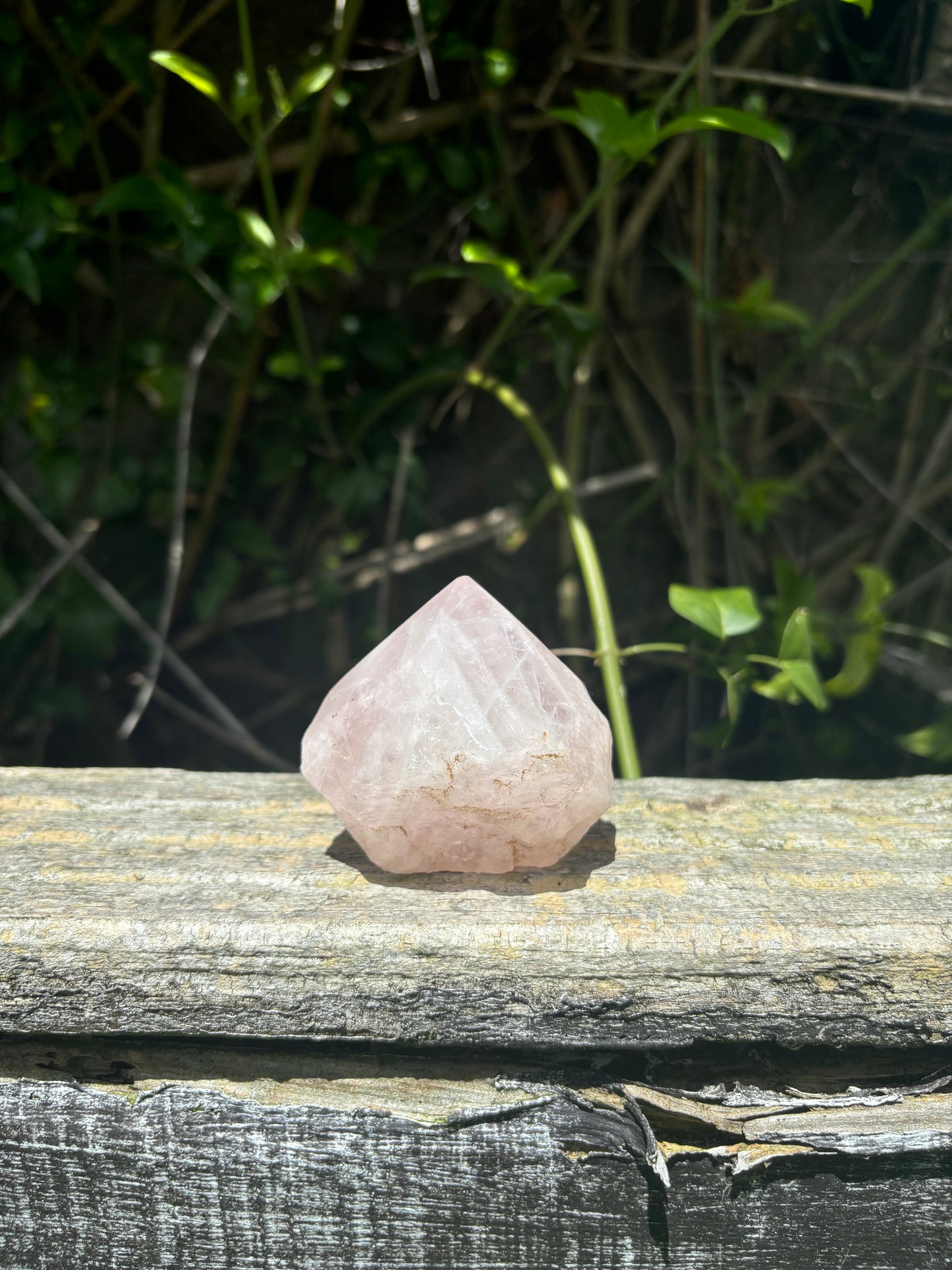 Rose Quartz Semi Polished Point C