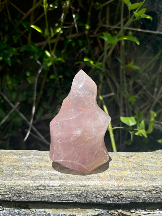 Rose Quartz Polished Flame B