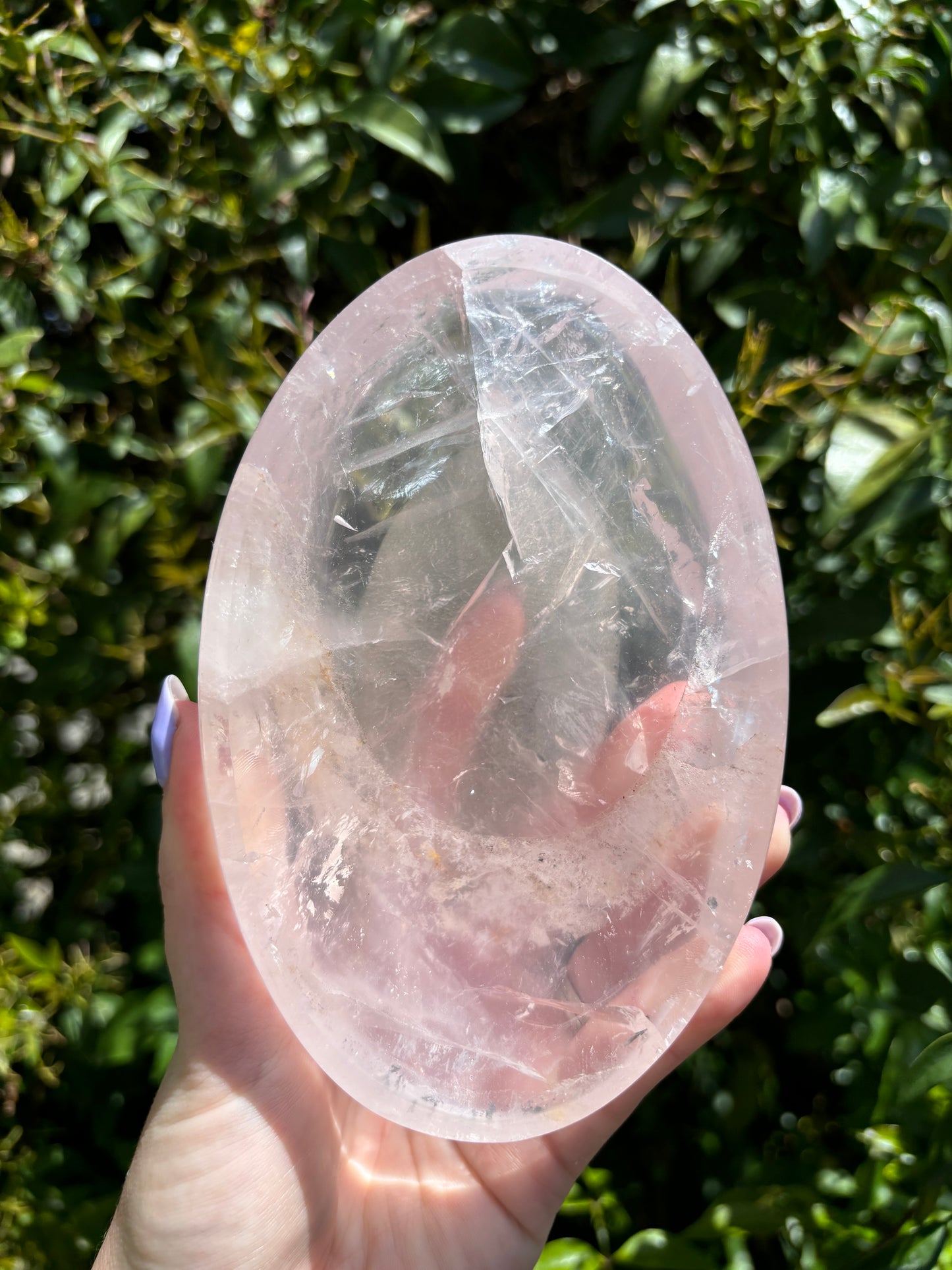 Rose Quartz Polished Bowl B