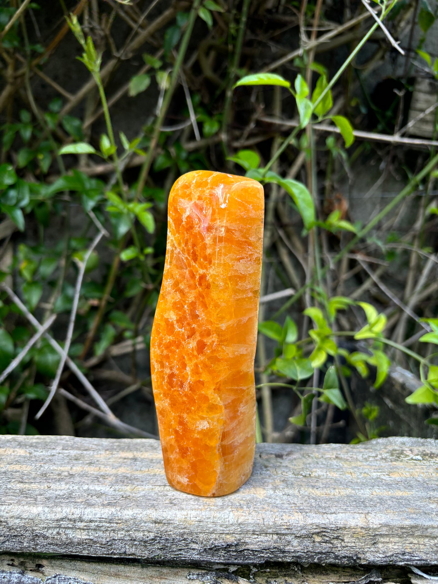 Orange Calcite Free Form Piece A