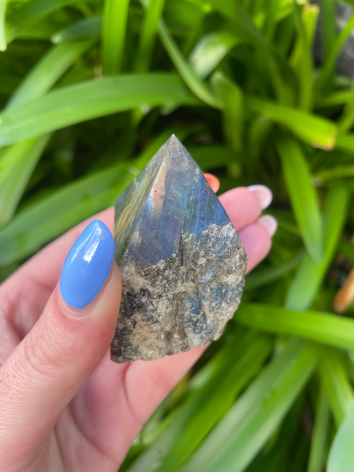 Labradorite Semi Polished Point A