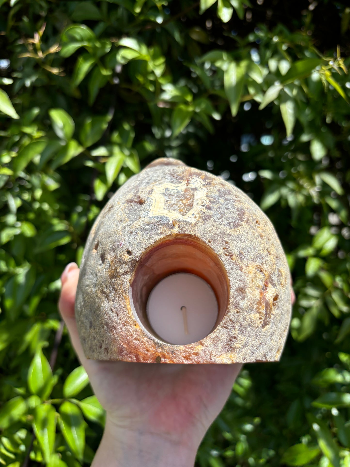 Agate Geode Candle Holder A 1.9kgs