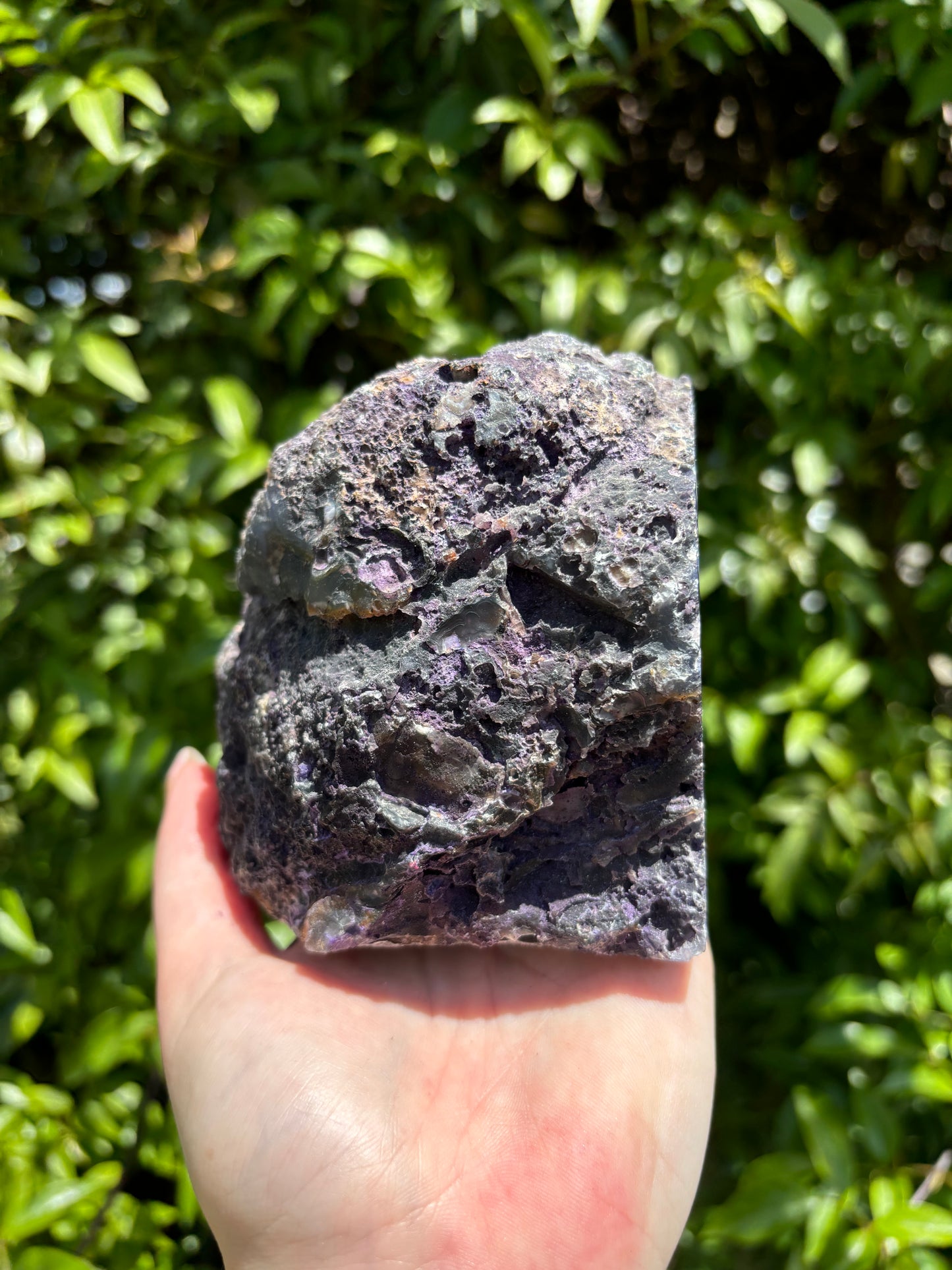 Purple Agate Geode Candle Holder B 1.6kgs