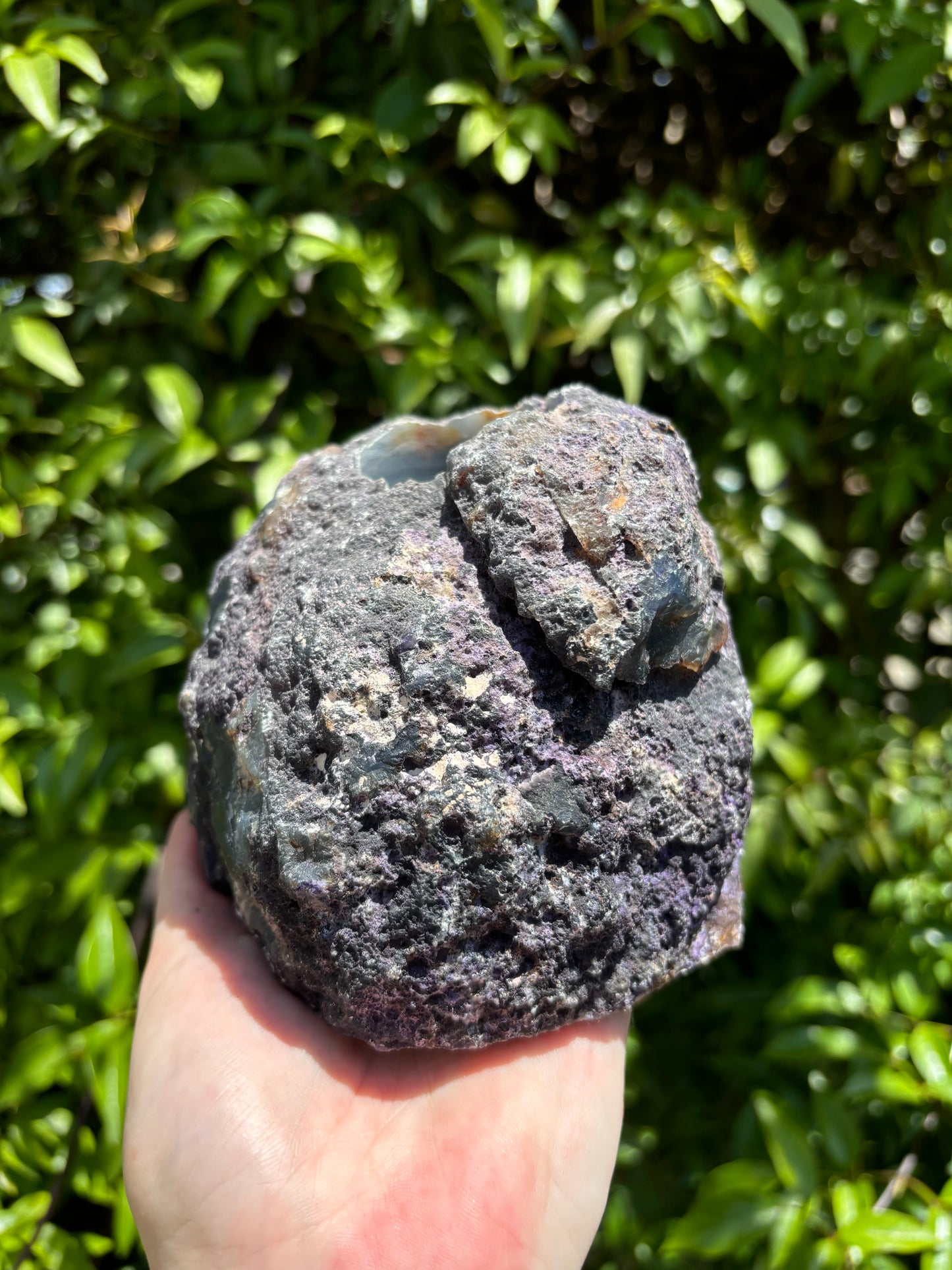 Purple Agate Geode Candle Holder B 1.6kgs