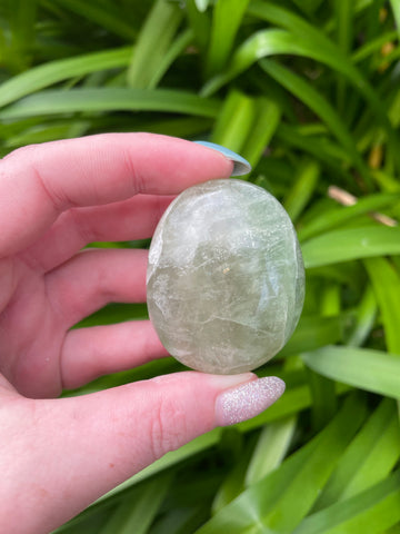 Green Fluorite Palm Stone A