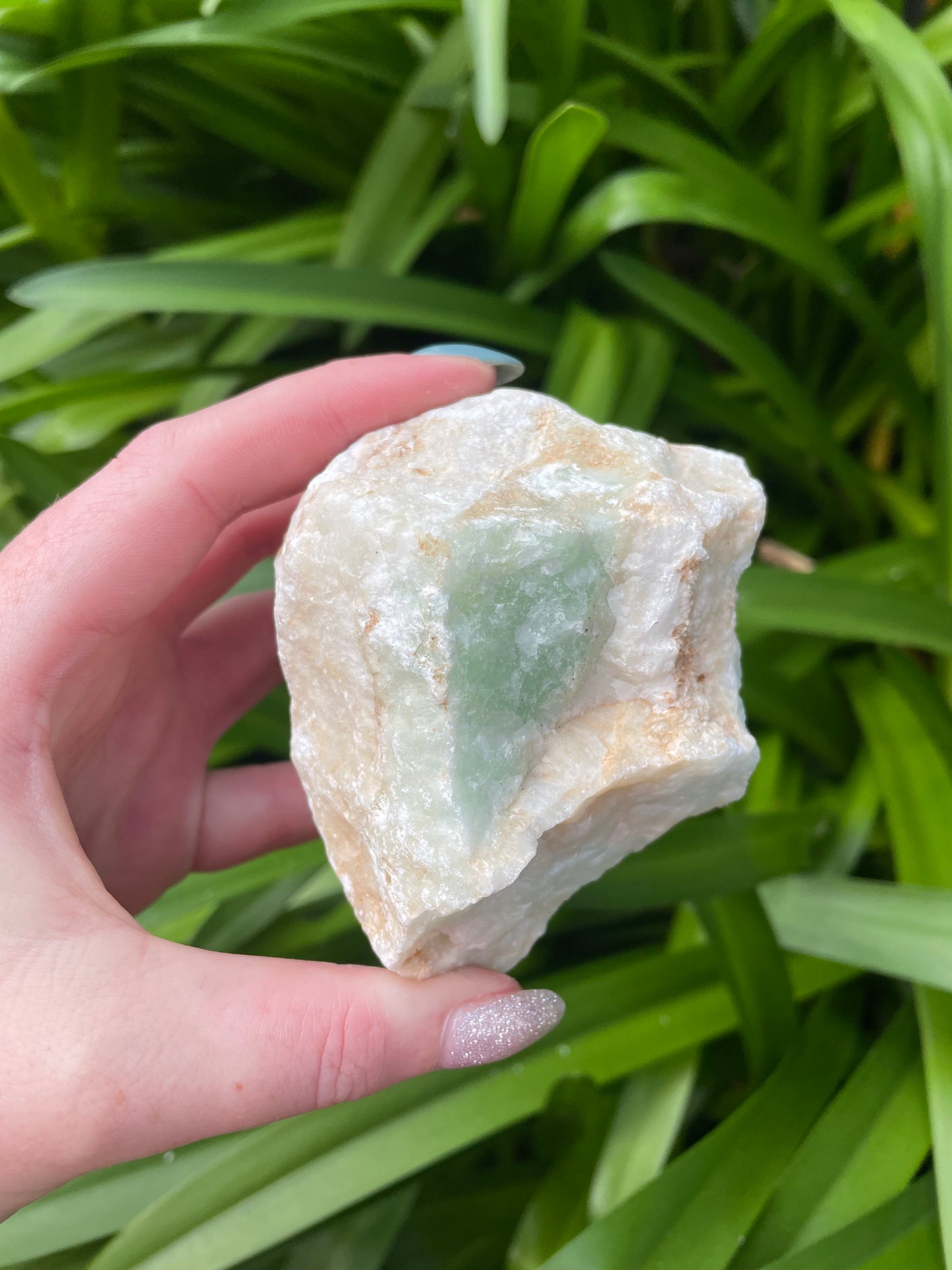 Green Aragonite Rough Piece A