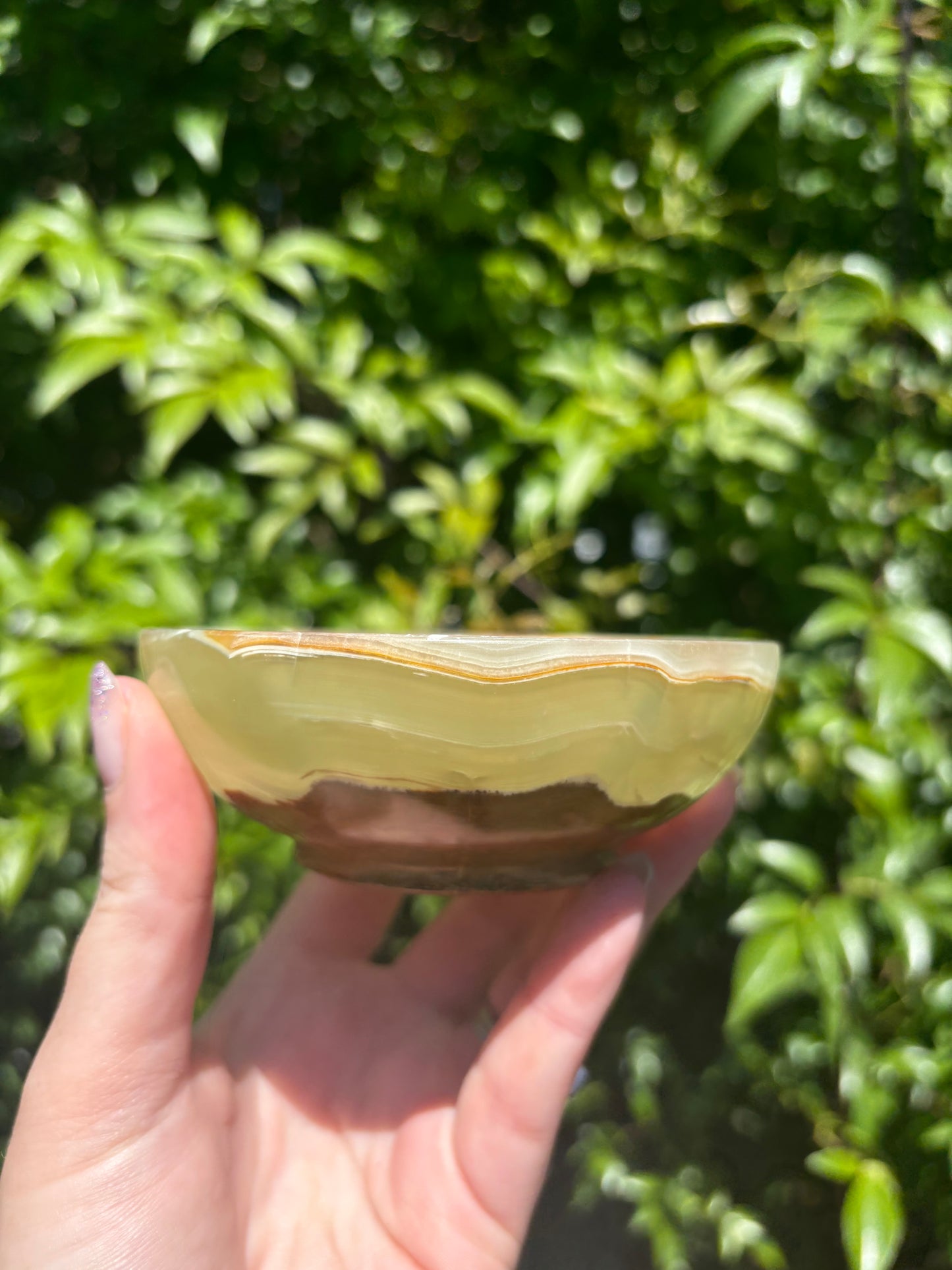 Banded Calcite Bowl Small E