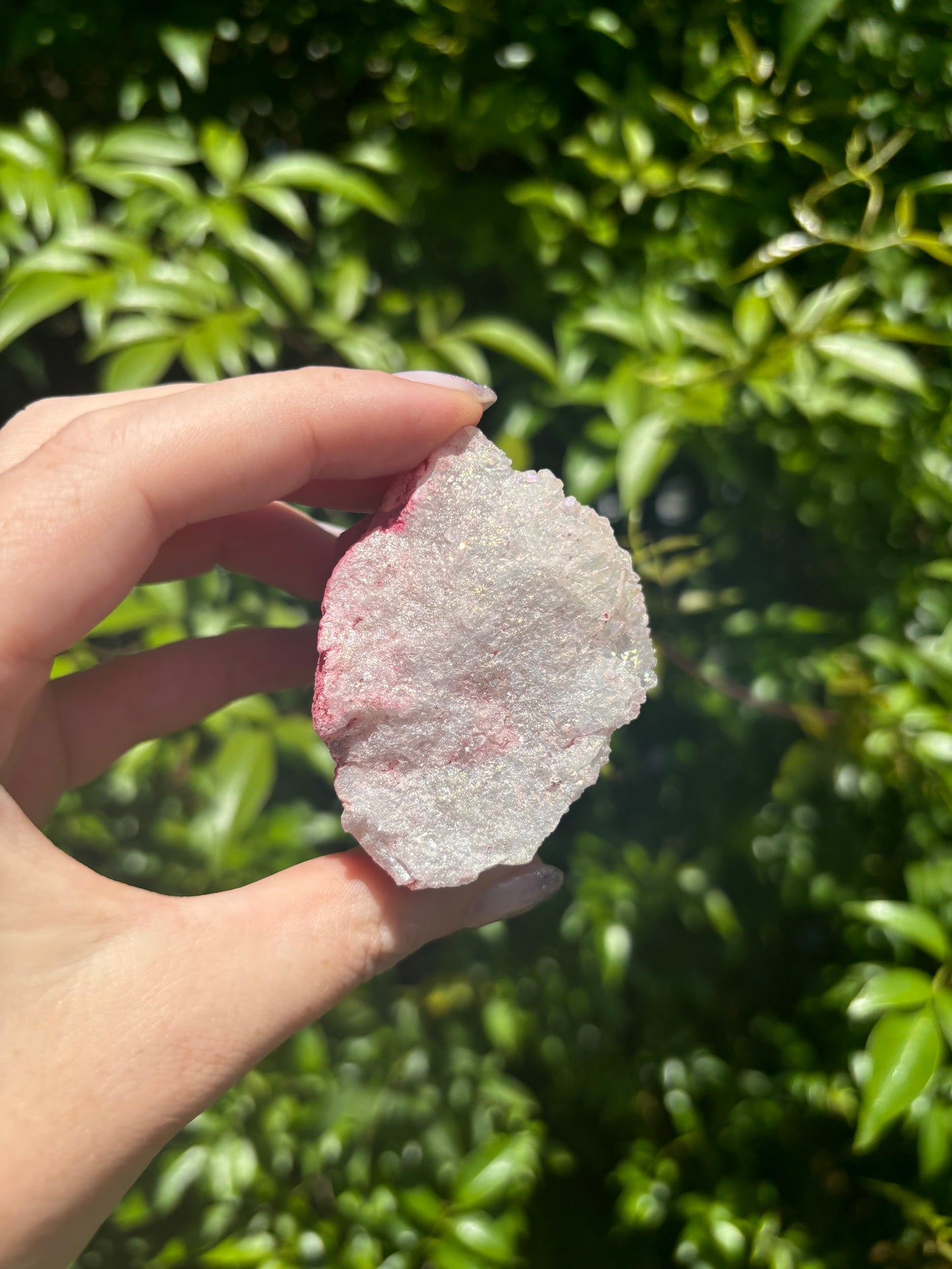 Pink Aura Quartz Cluster B