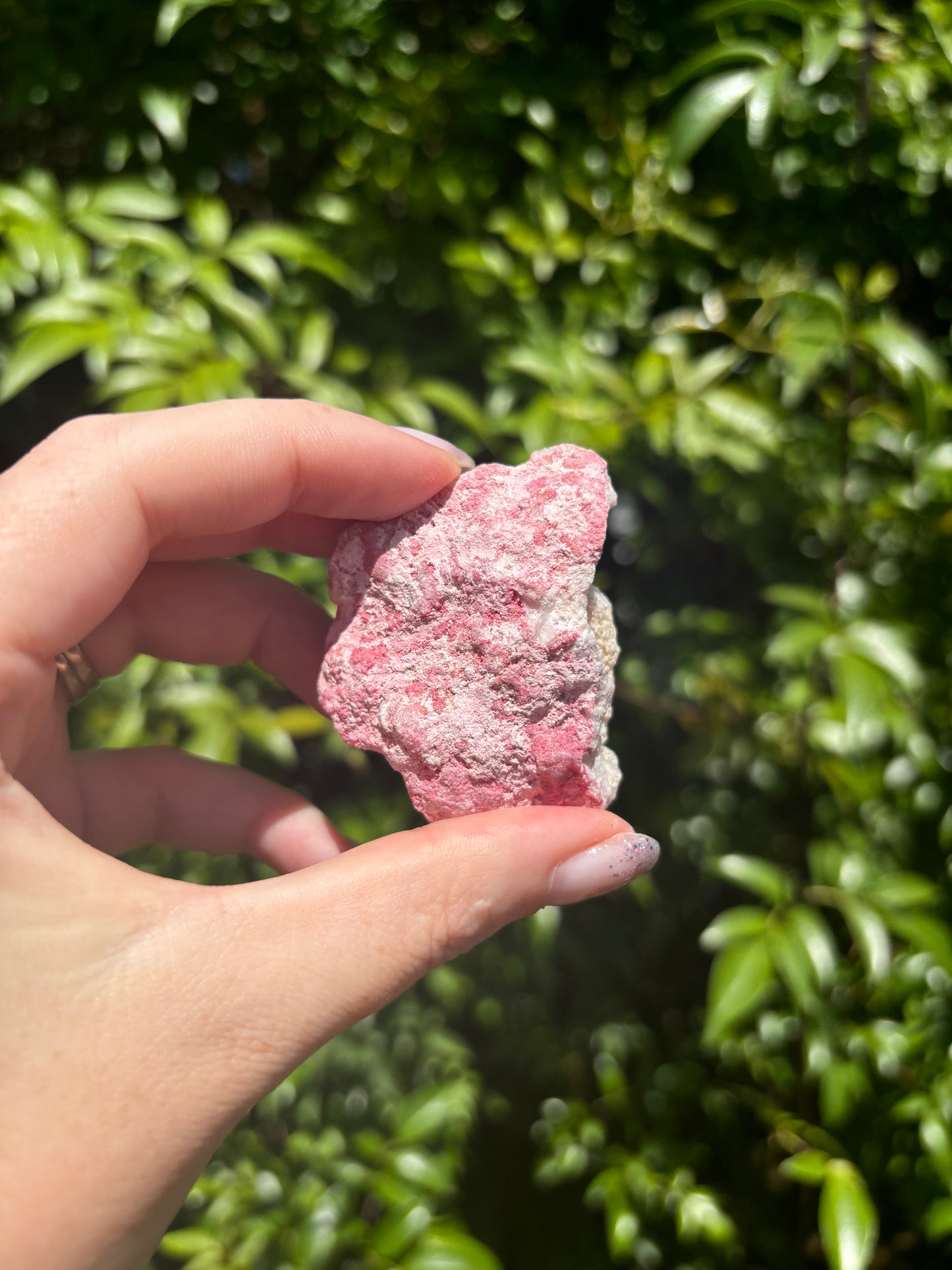 Pink Aura Quartz Cluster C