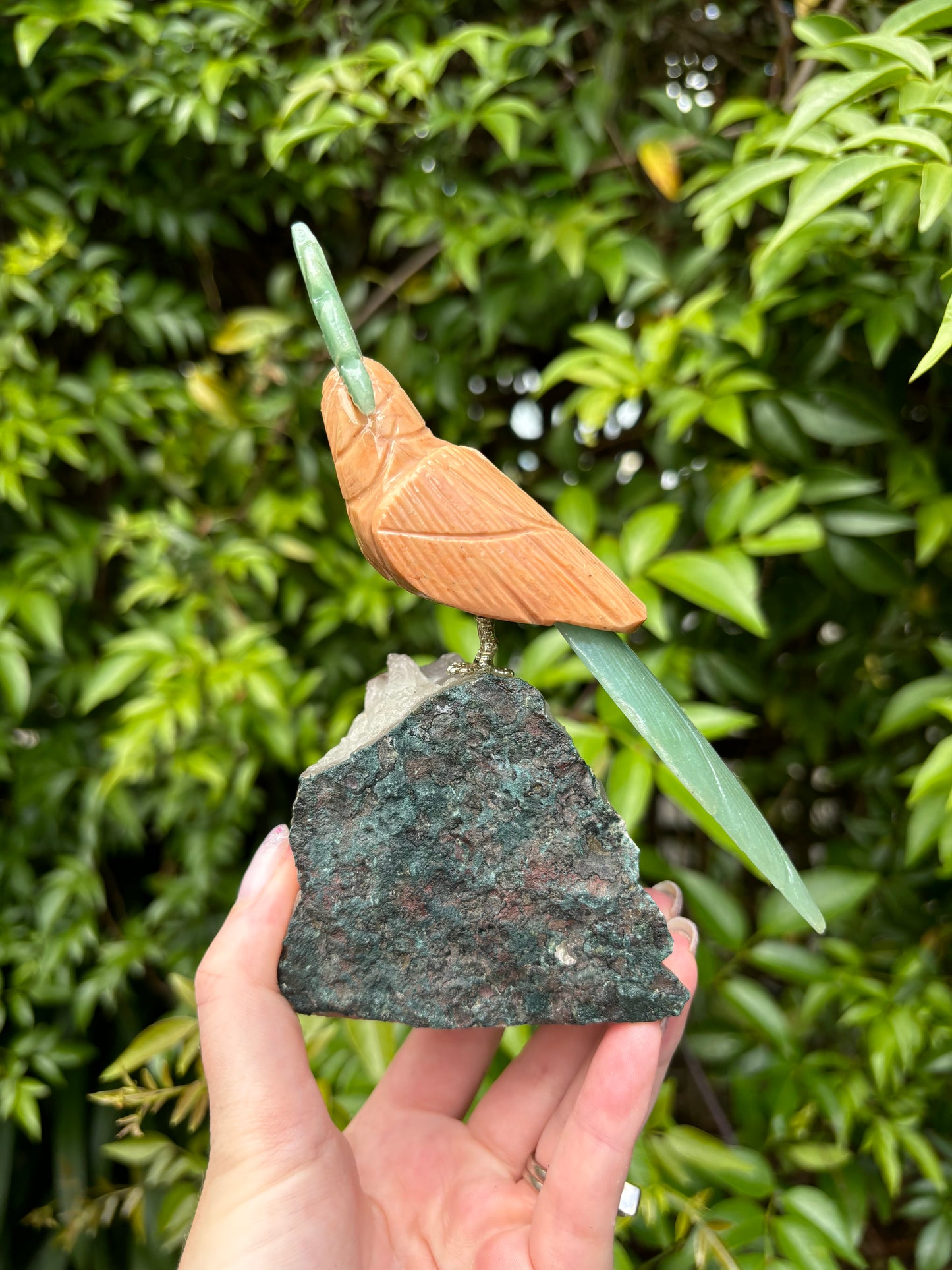 Orange & Green Aventurine Parrot