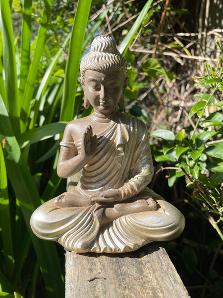 Gold Meditating Buddha Small
