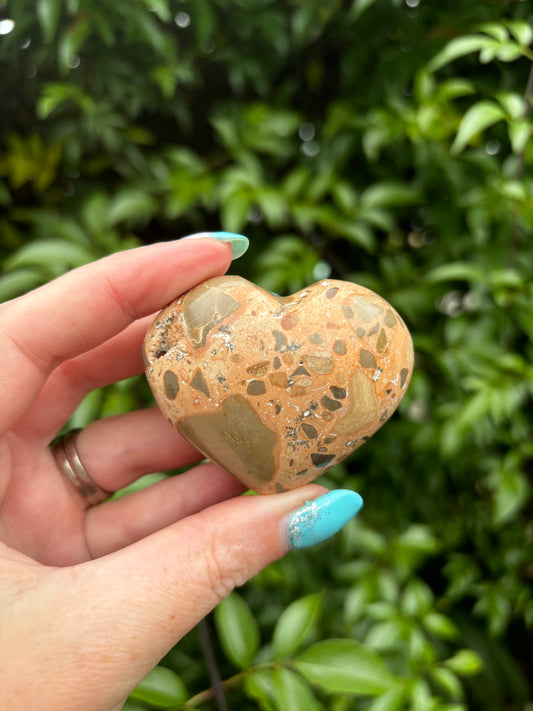 Leopardskin Jasper Heart B