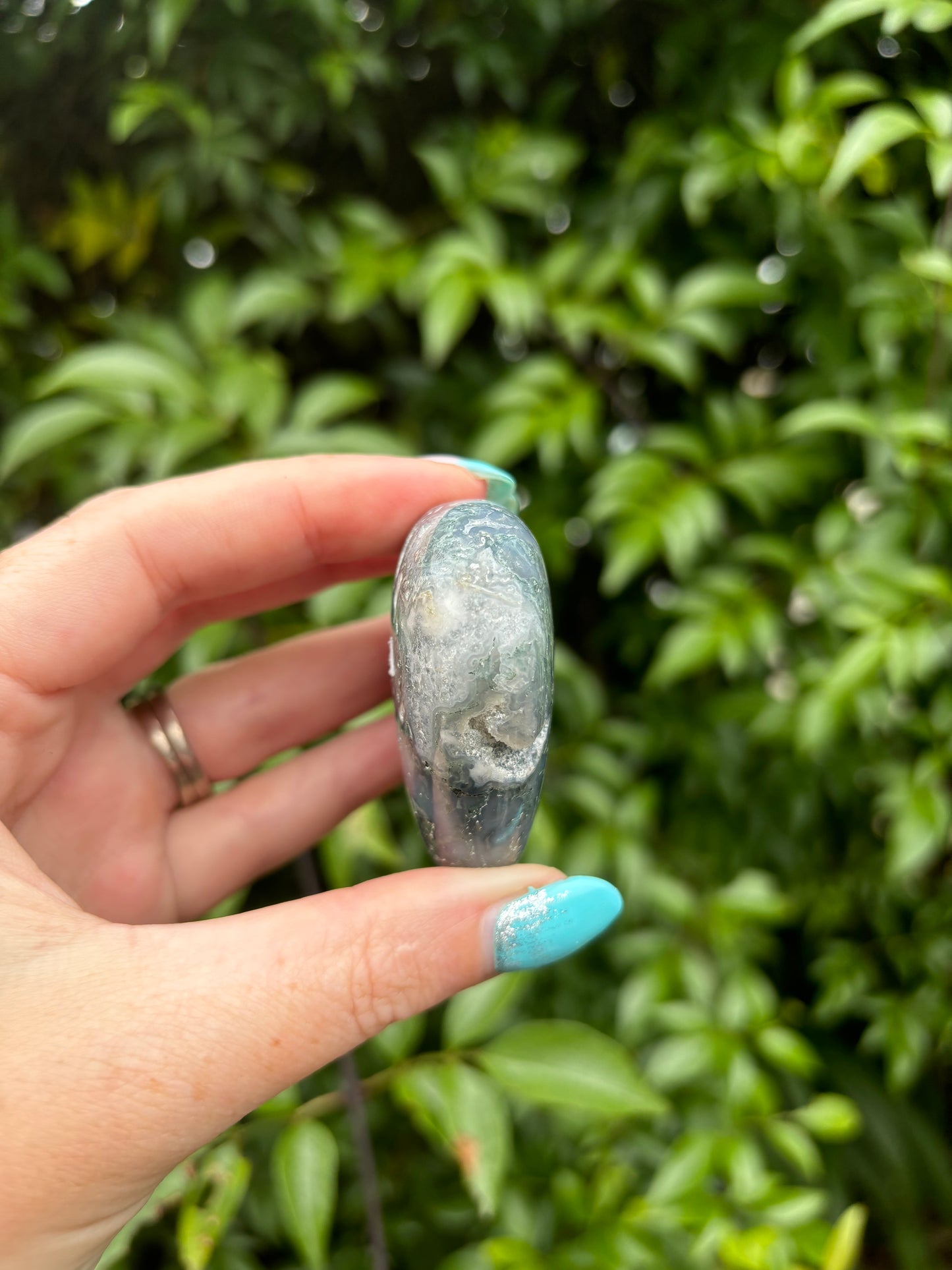 Moss Agate Heart D