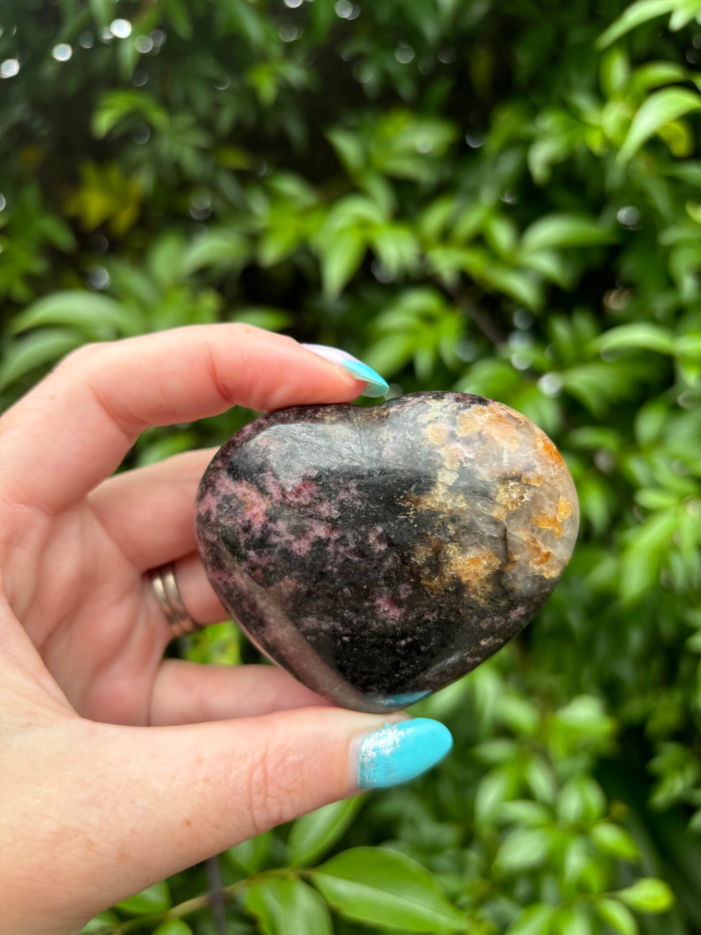 Rhodonite Heart A