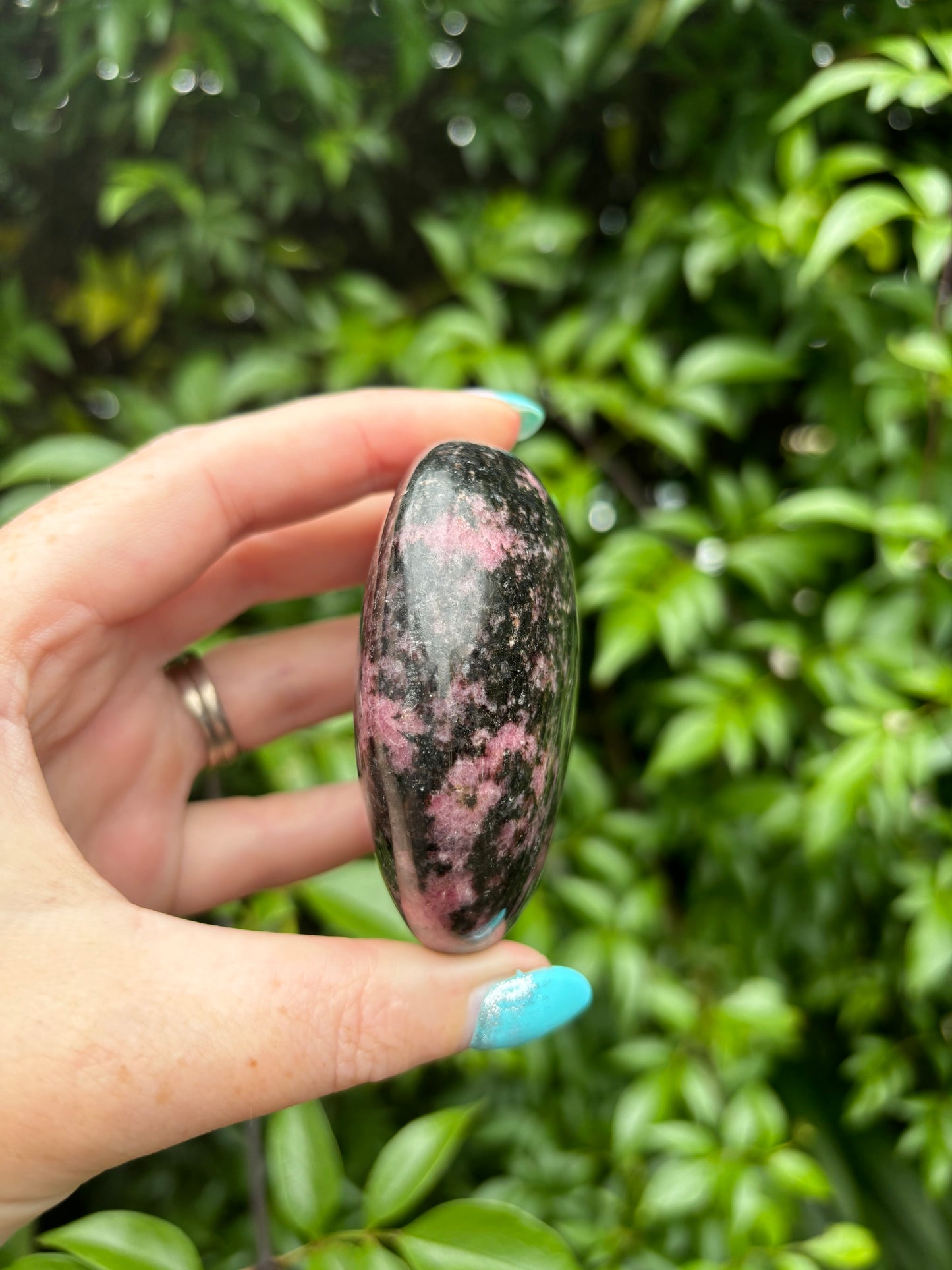 Rhodonite Palm Stone A