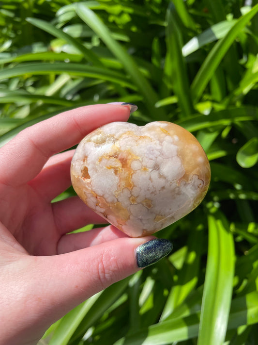 Flower Agate Heart E