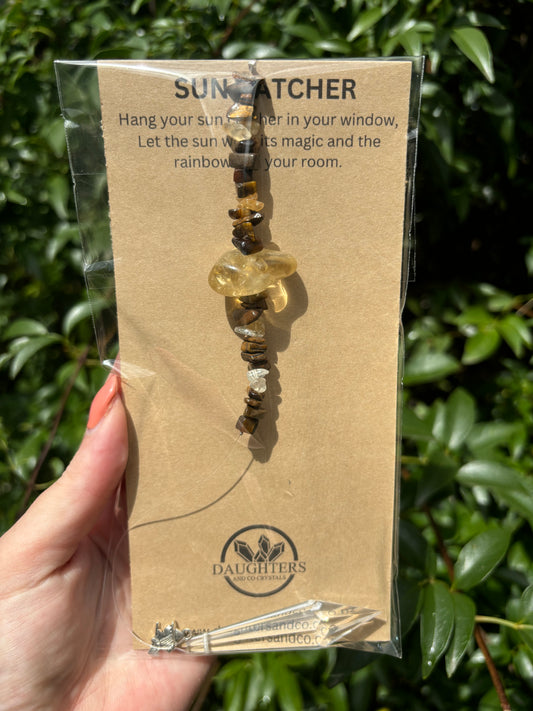 Tigers Eye & Citrine | Point Sun Catcher