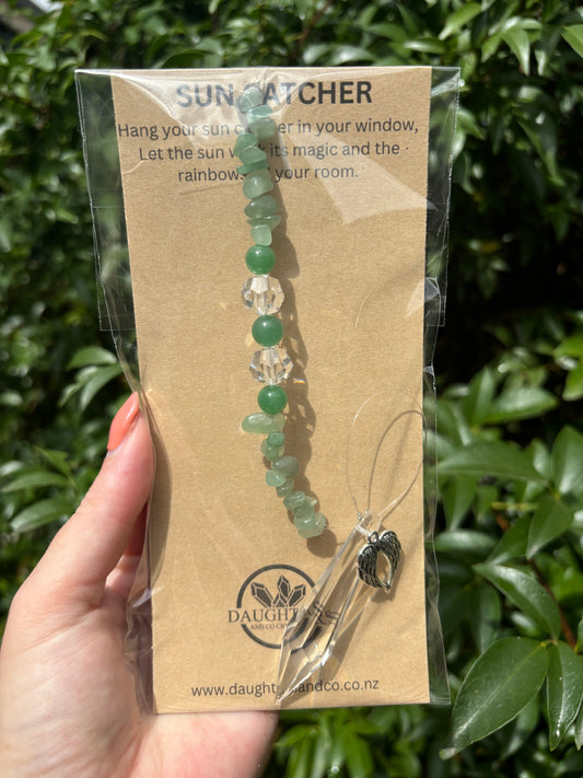 Green Aventurine | Point Sun Catcher