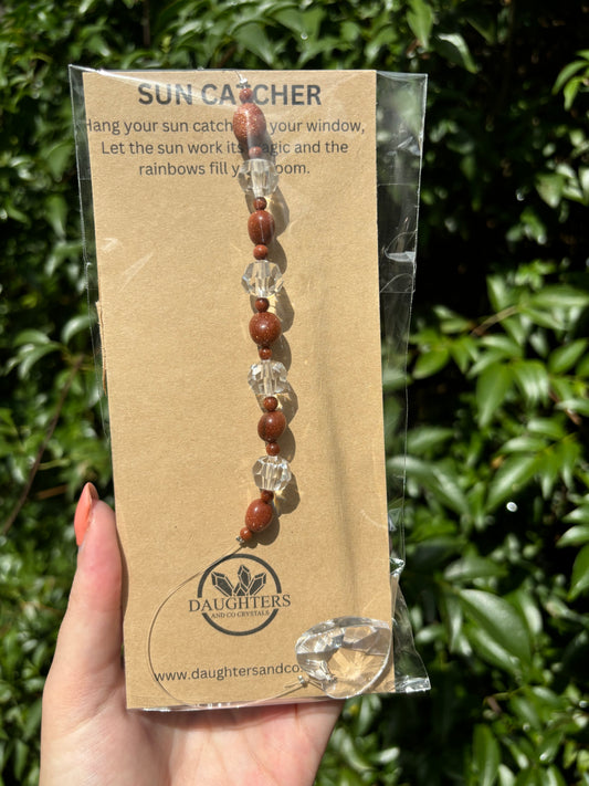 Goldstone | Heart Sun Catcher