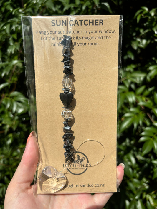 Hematite | Heart Sun Catcher