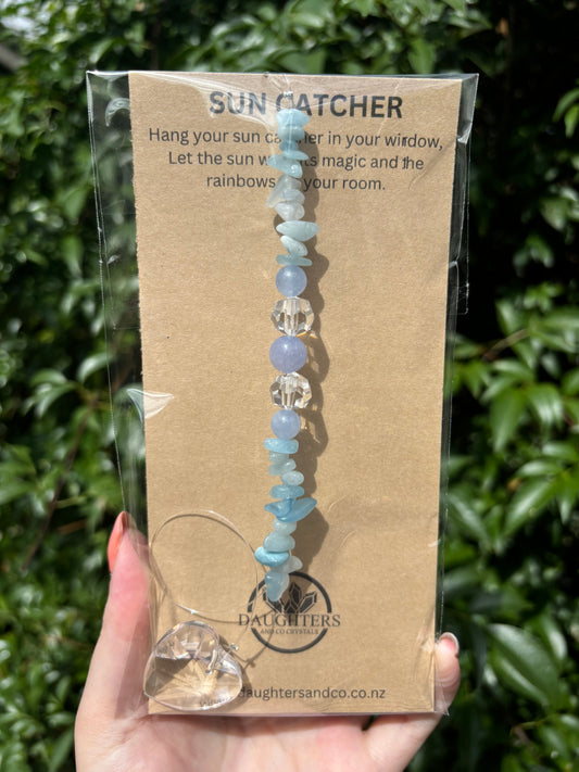 Aquamarine | Heart Sun Catcher