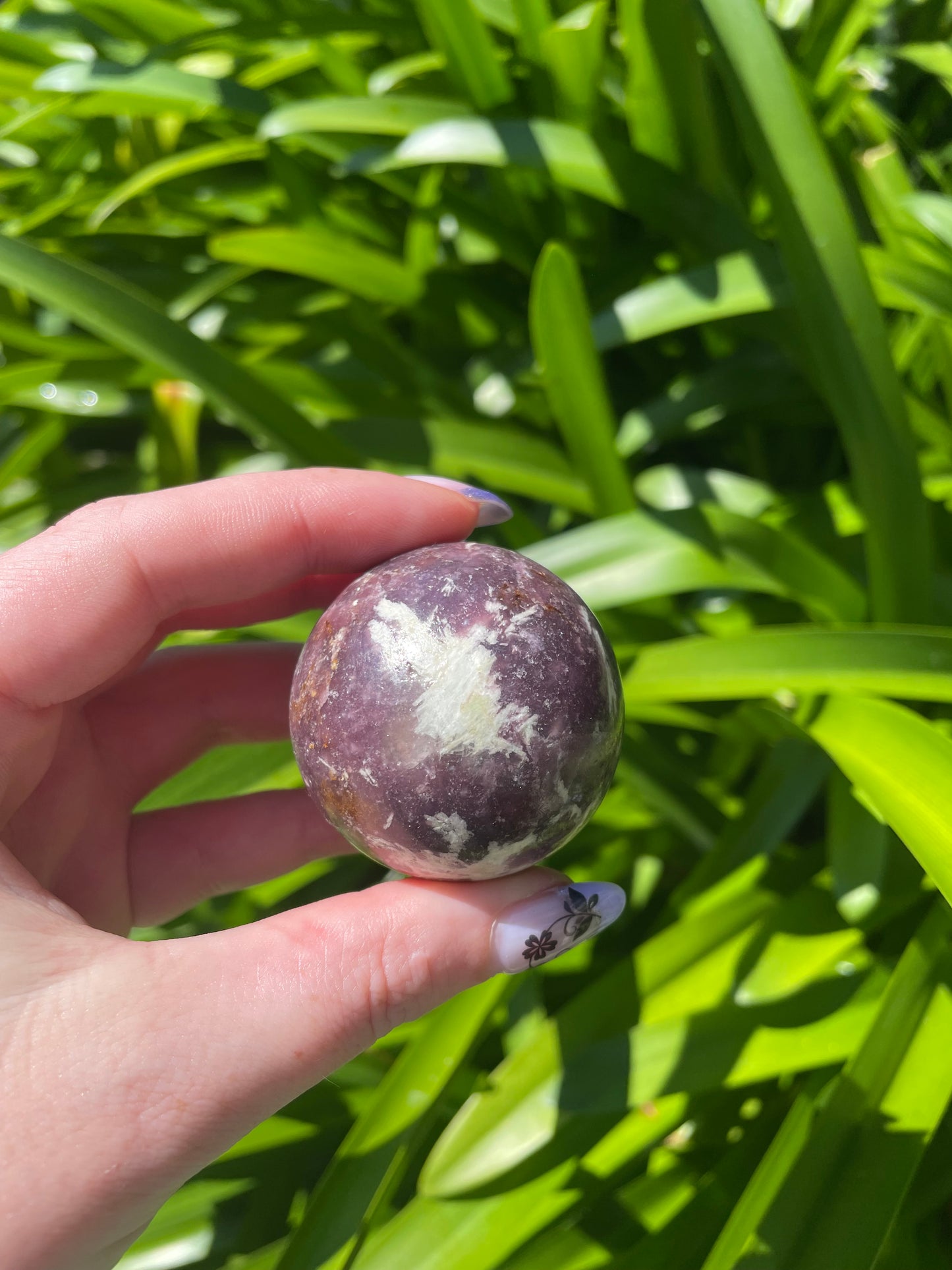 Lepidolite Sphere A