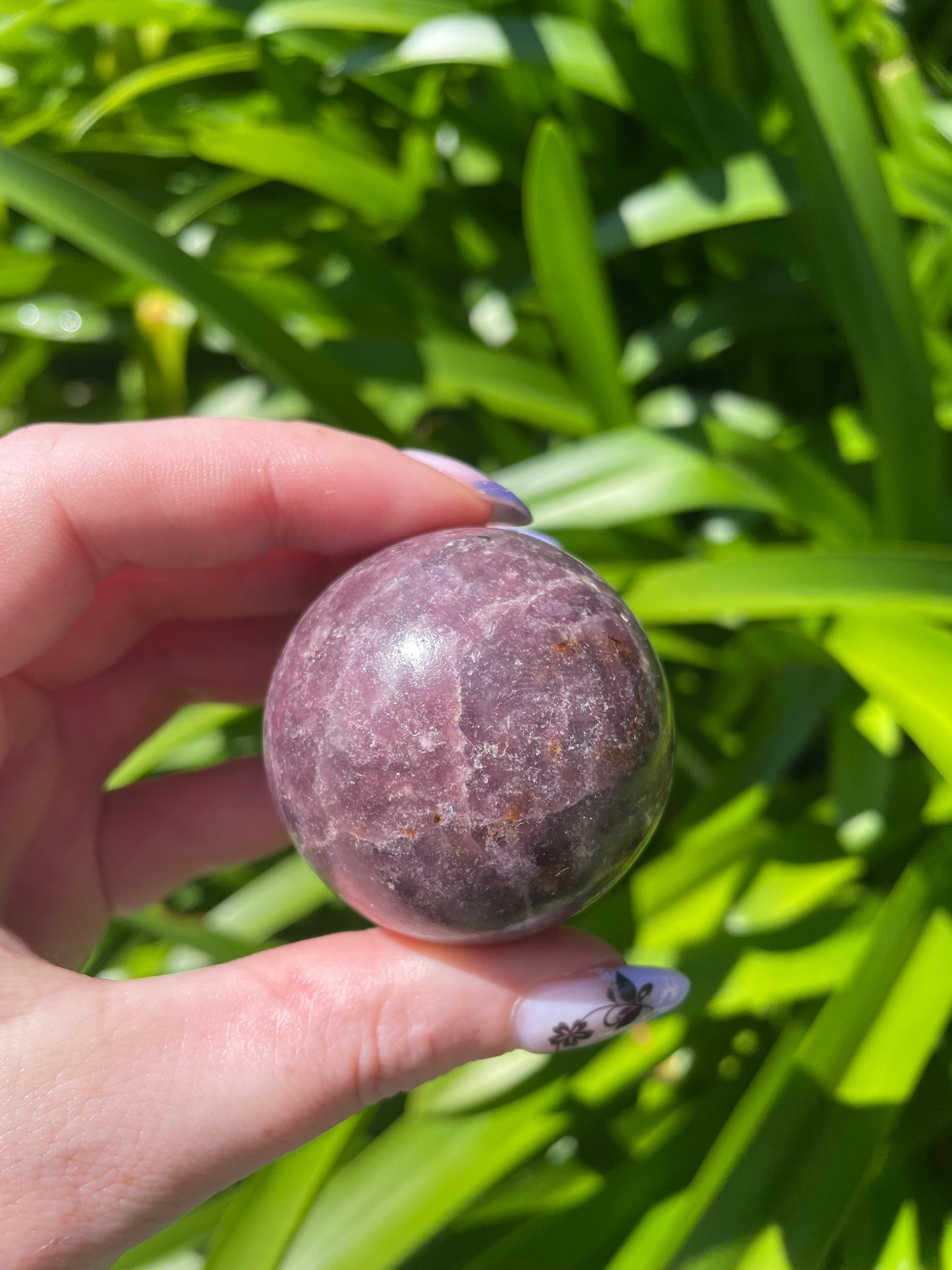 Lepidolite Sphere A