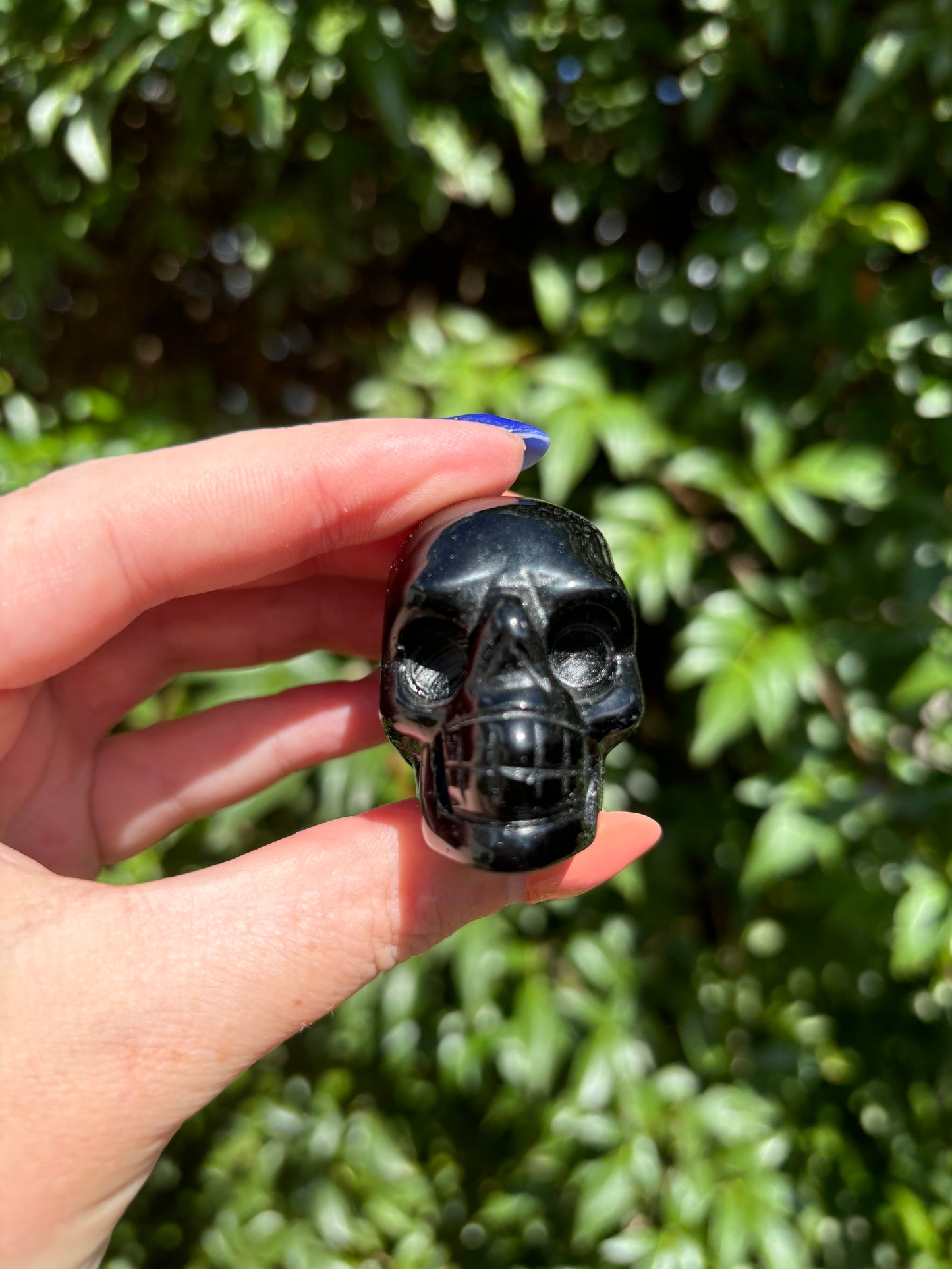 Black Obsidian Large Skull