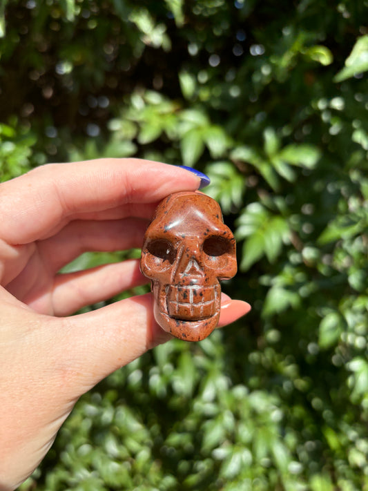 Mahogany Obsidian Large Skull