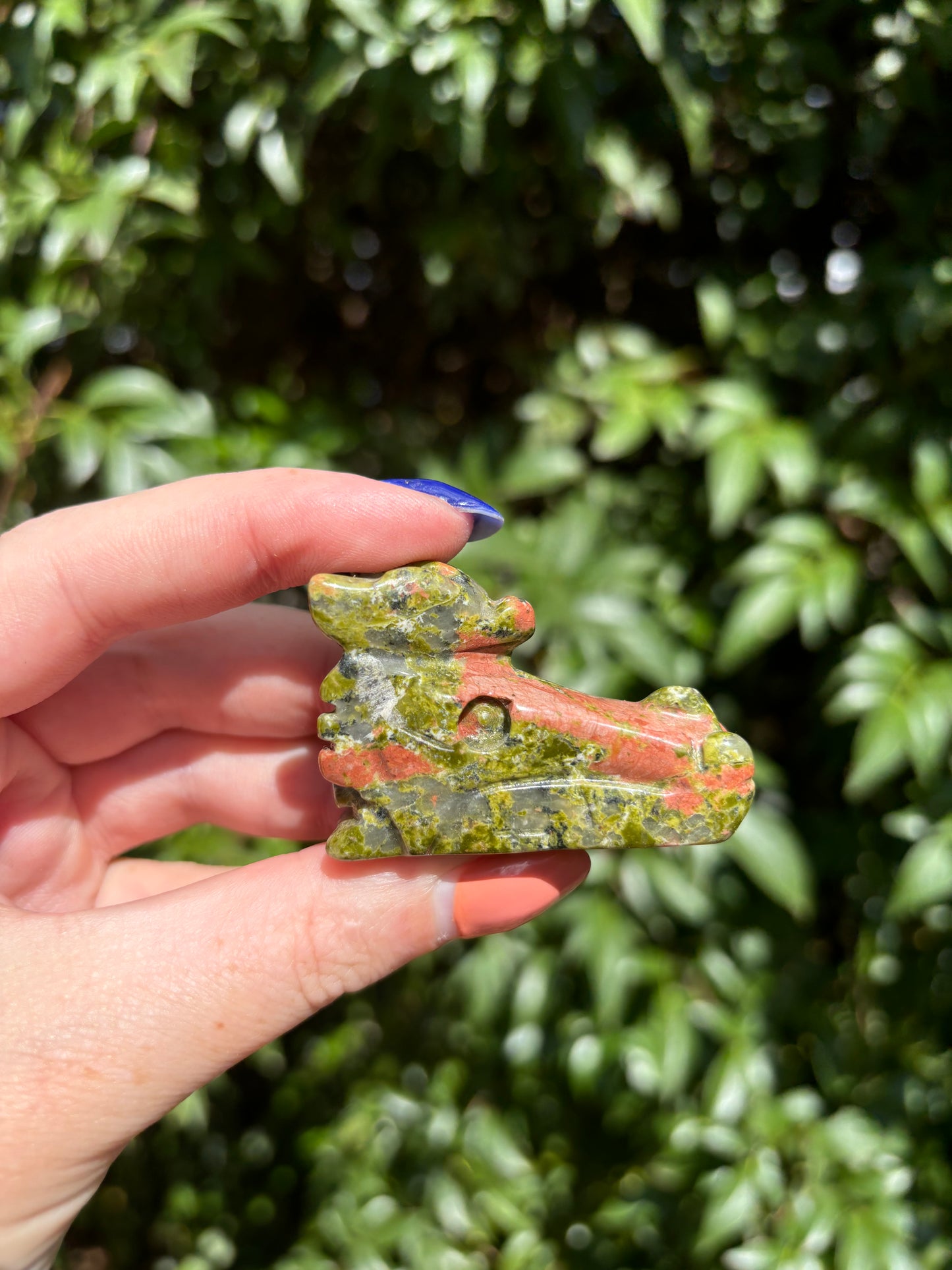 Unakite Dragon Head Skull