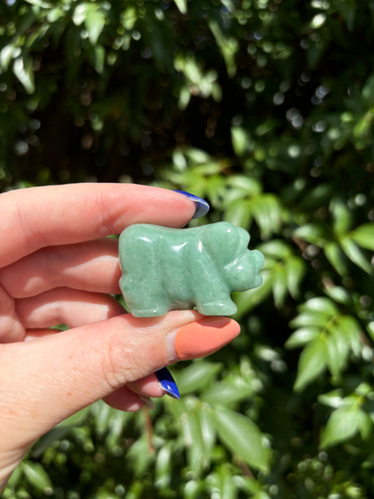 Green Aventurine Large Pig