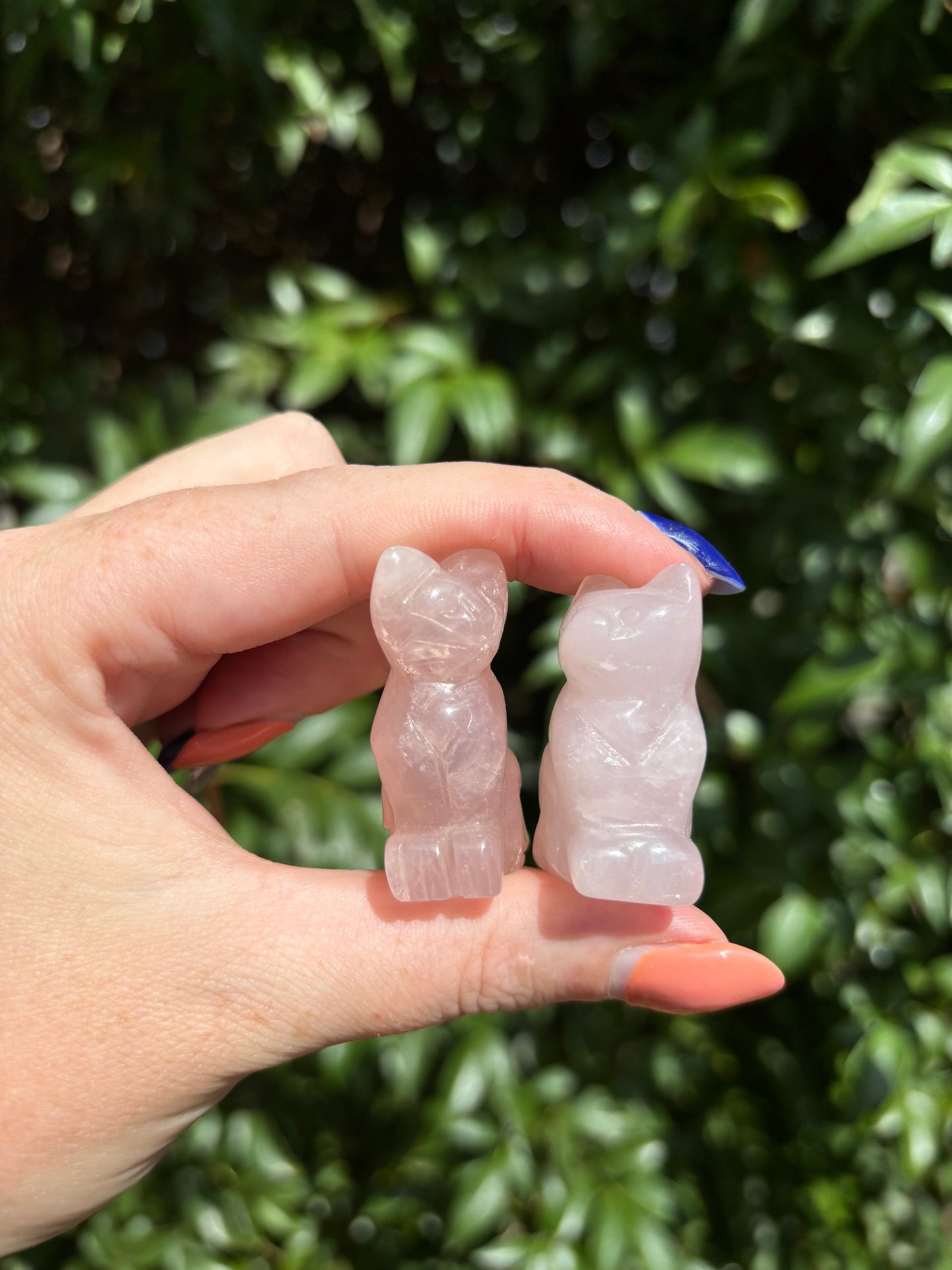 Rose Quartz Large Cat