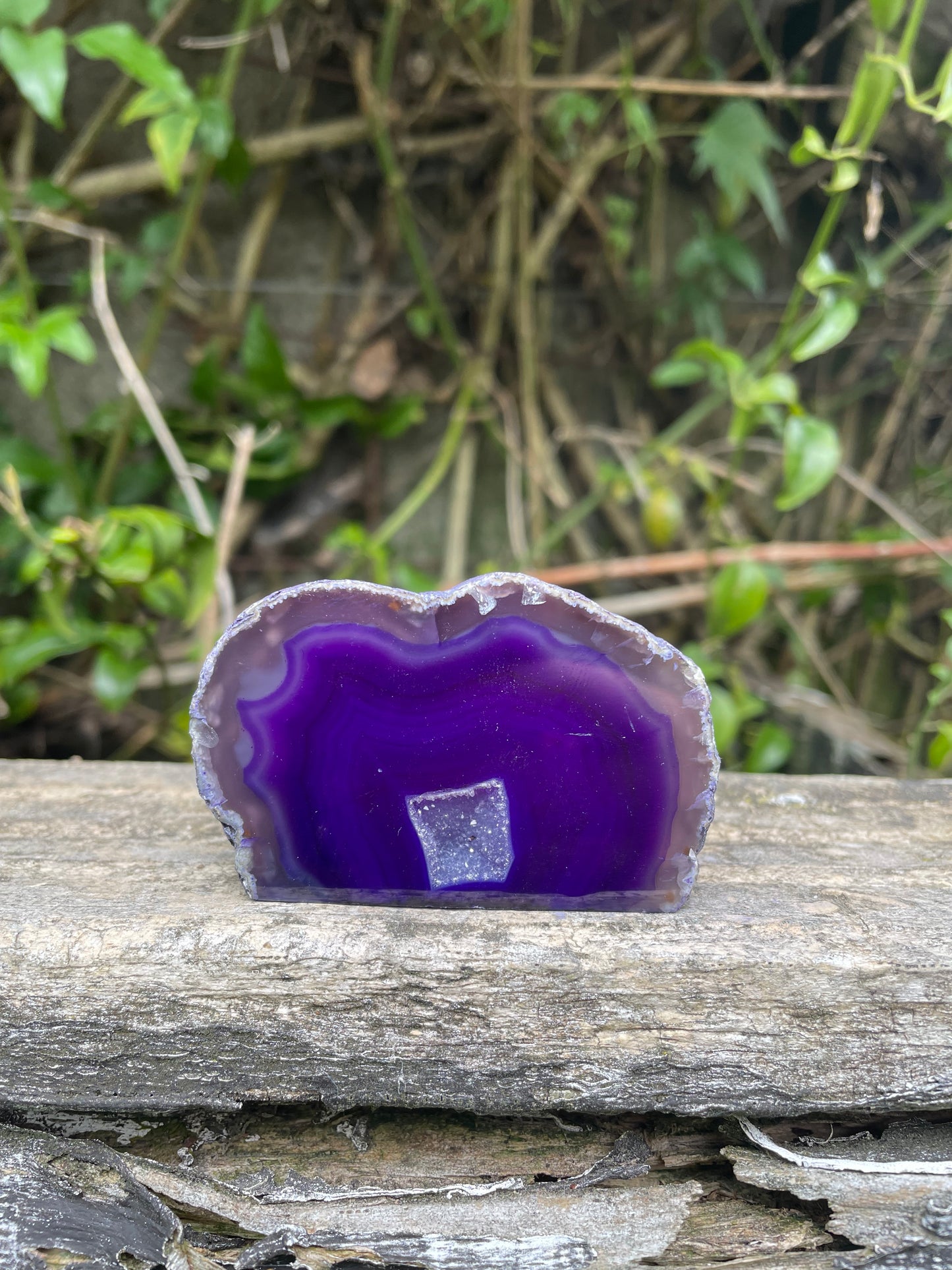 Purple Agate Geode j