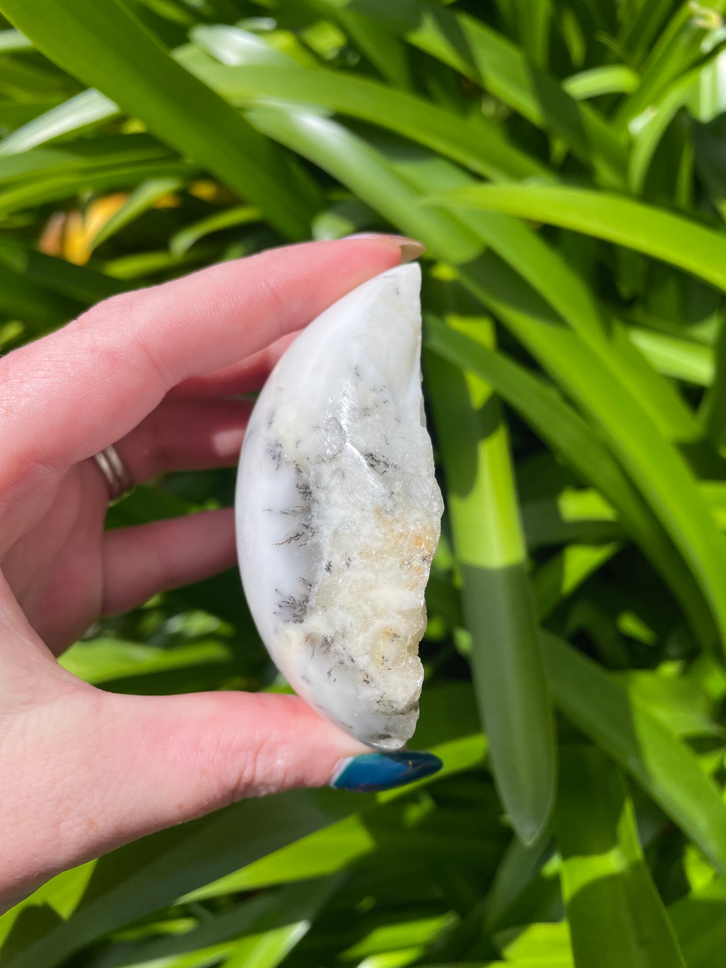 Dendritic Agate Semi Polished Piece A