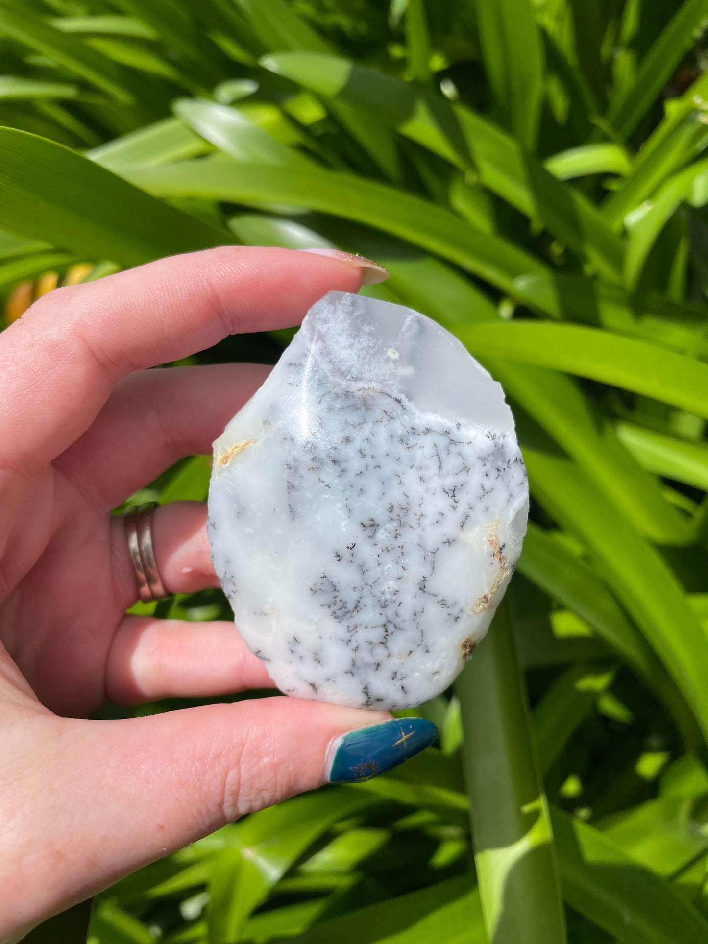 Dendritic Agate Semi Polished Piece D