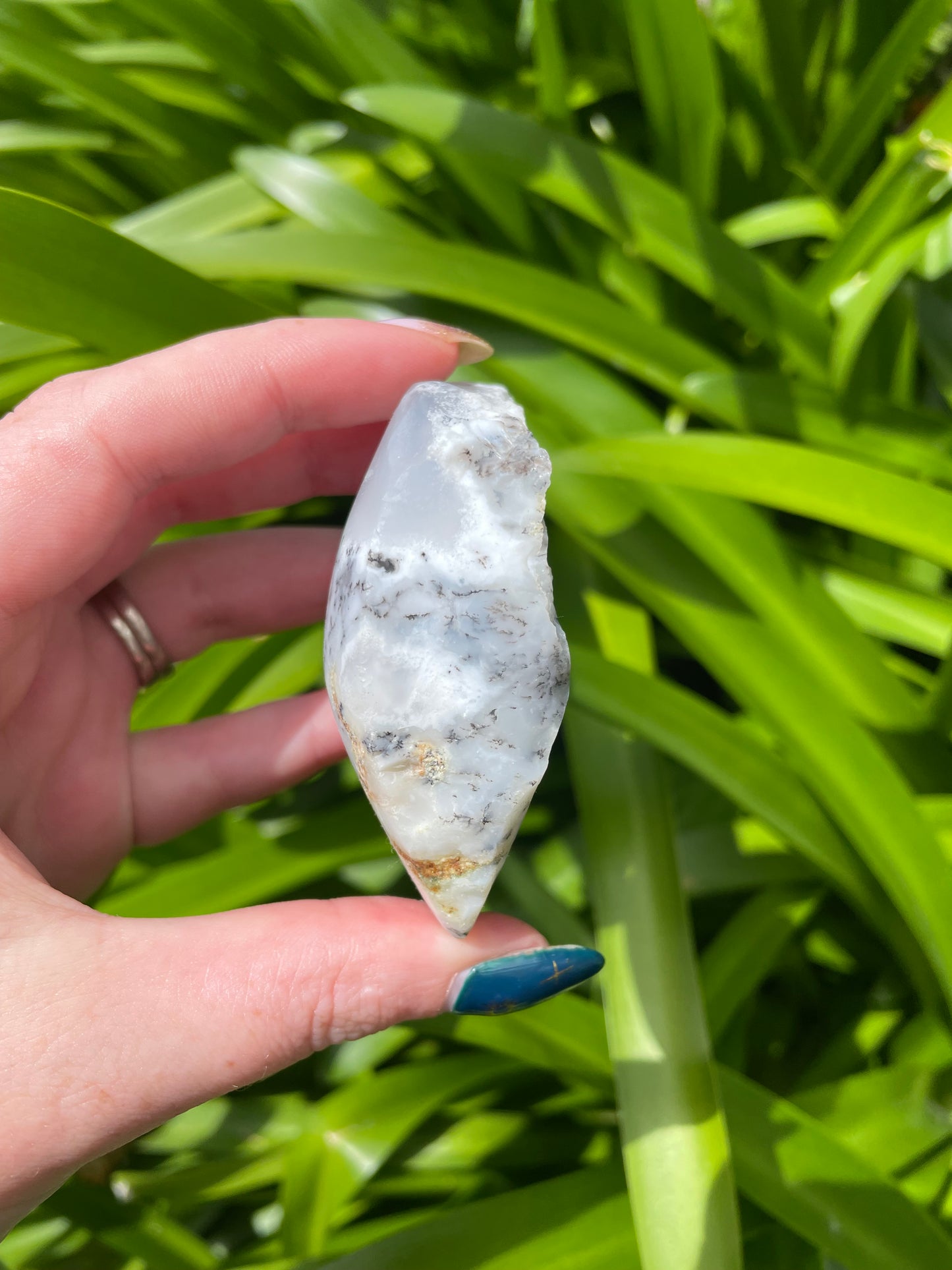 Dendritic Agate Semi Polished Piece D