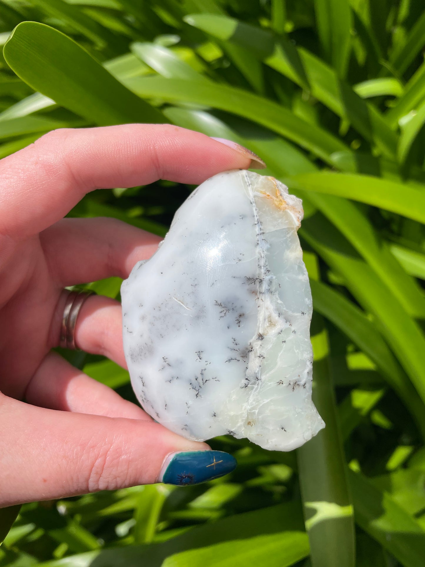 Dendritic Agate Semi Polished Piece E