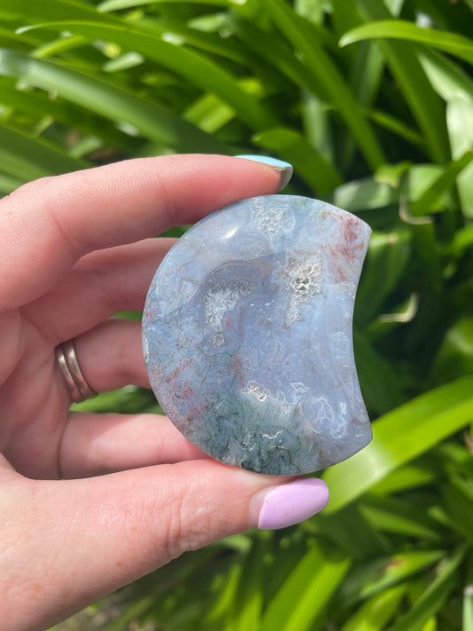 Moss Agate Moon C