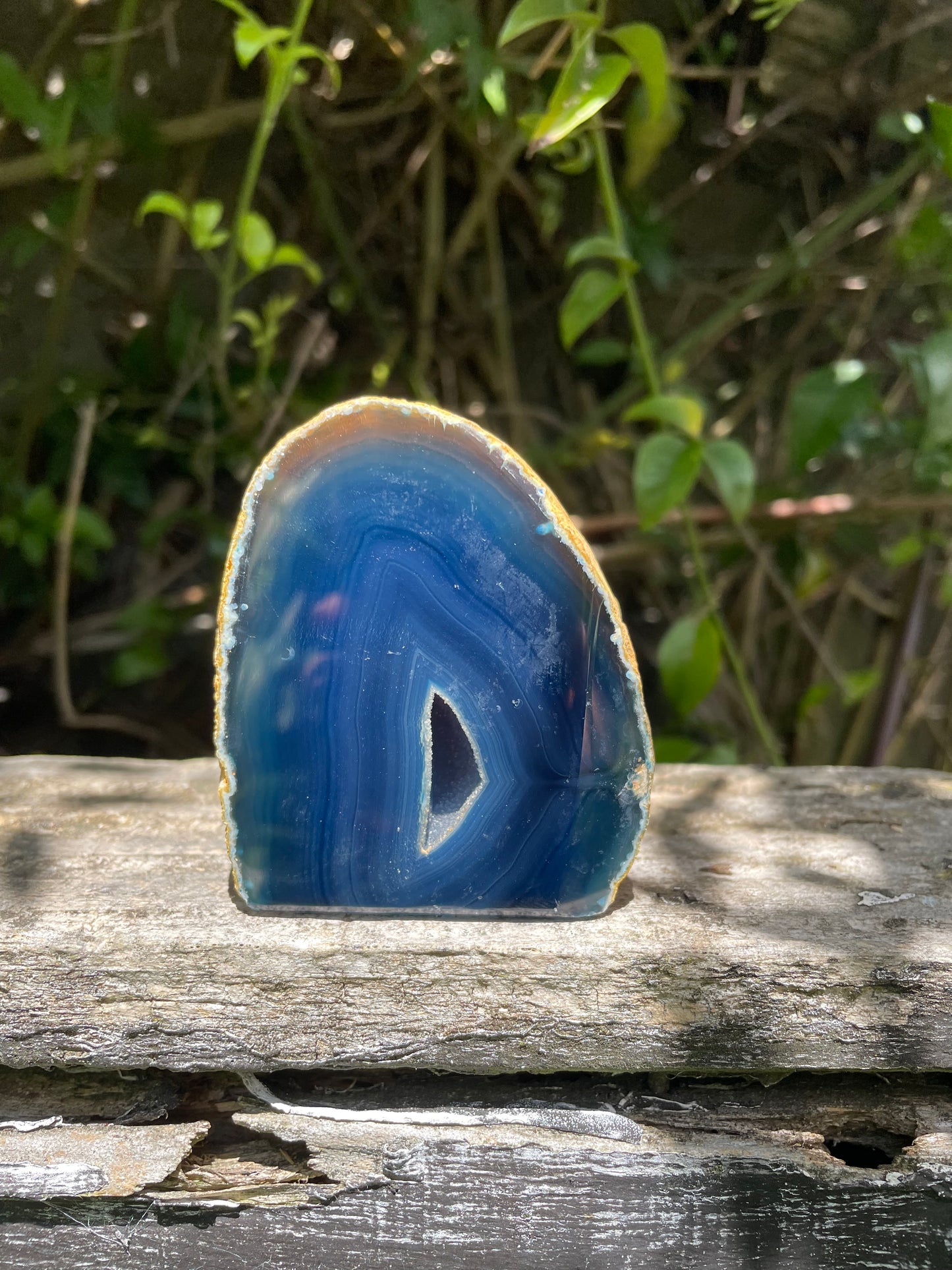 Blue Agate Geode C