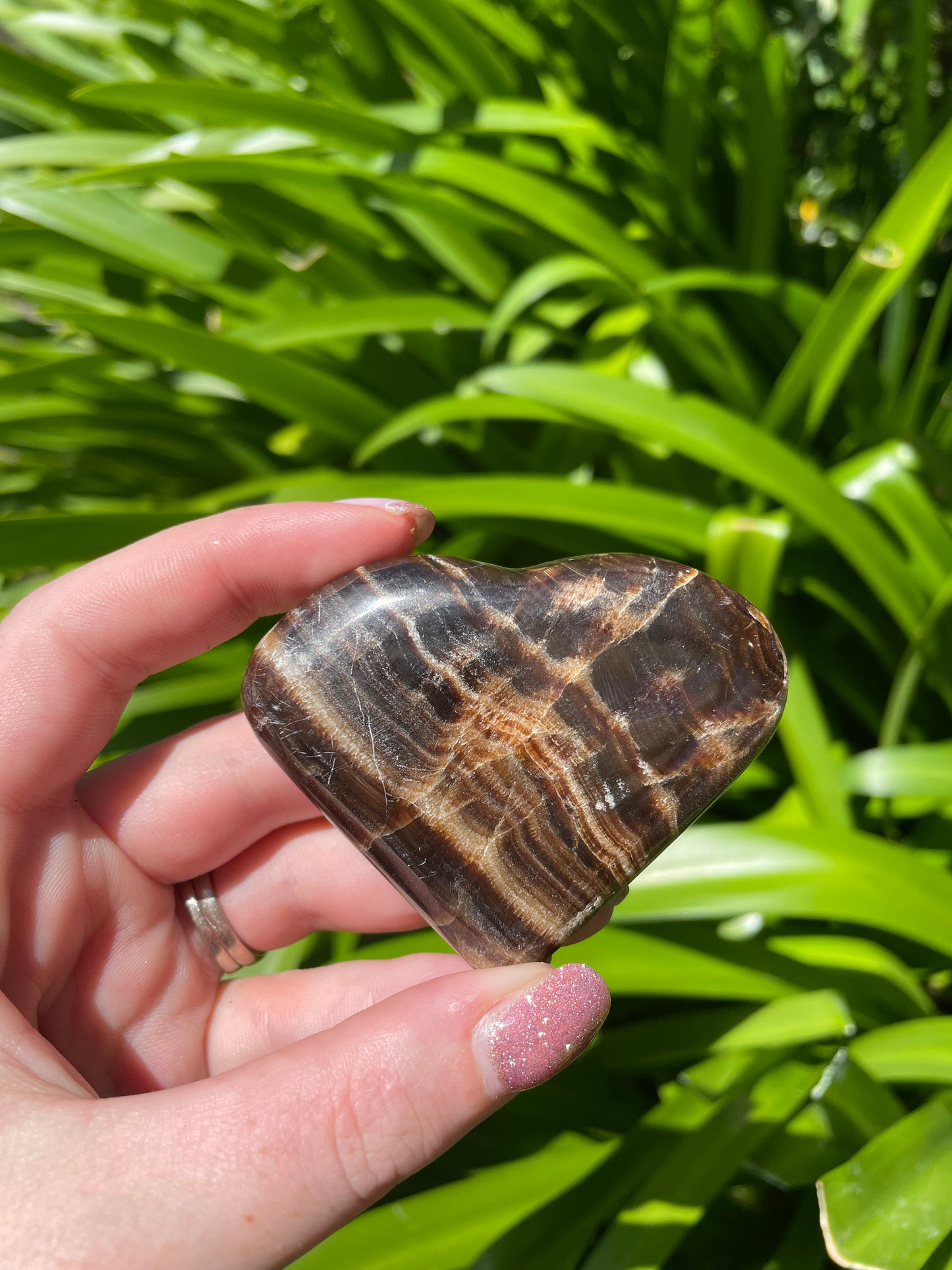 Chocolate Calcite Heart A