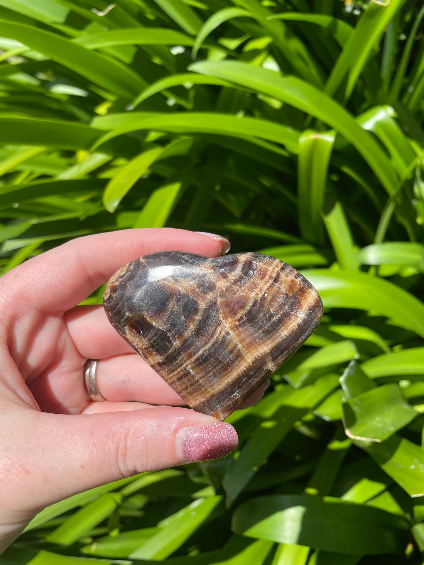 Chocolate Calcite Heart A