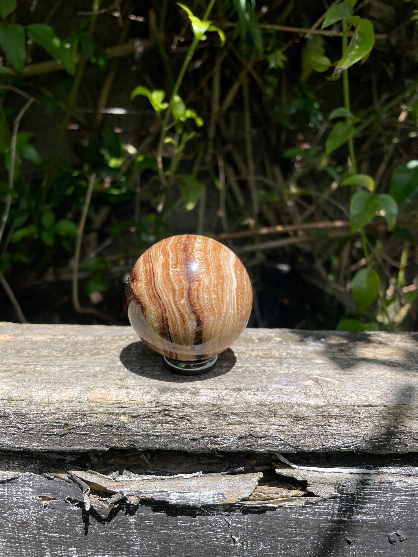 Chocolate Calcite Sphere B