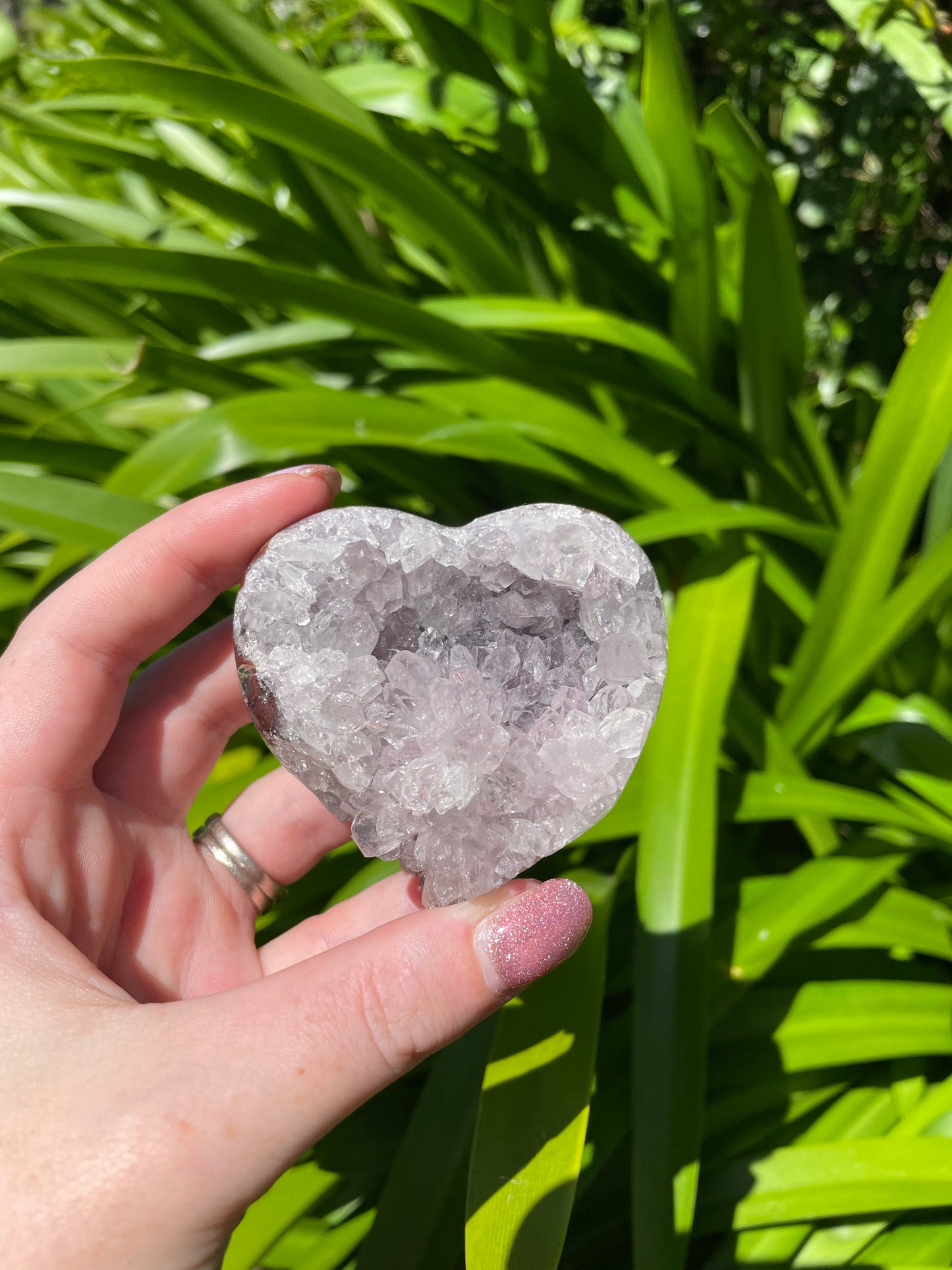 Amethyst Druze Heart C