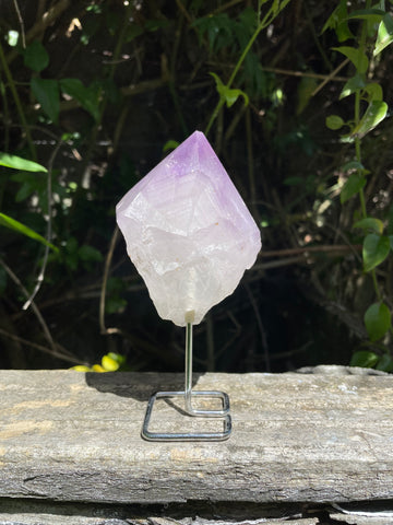 Amethyst Point On Metal Stand A
