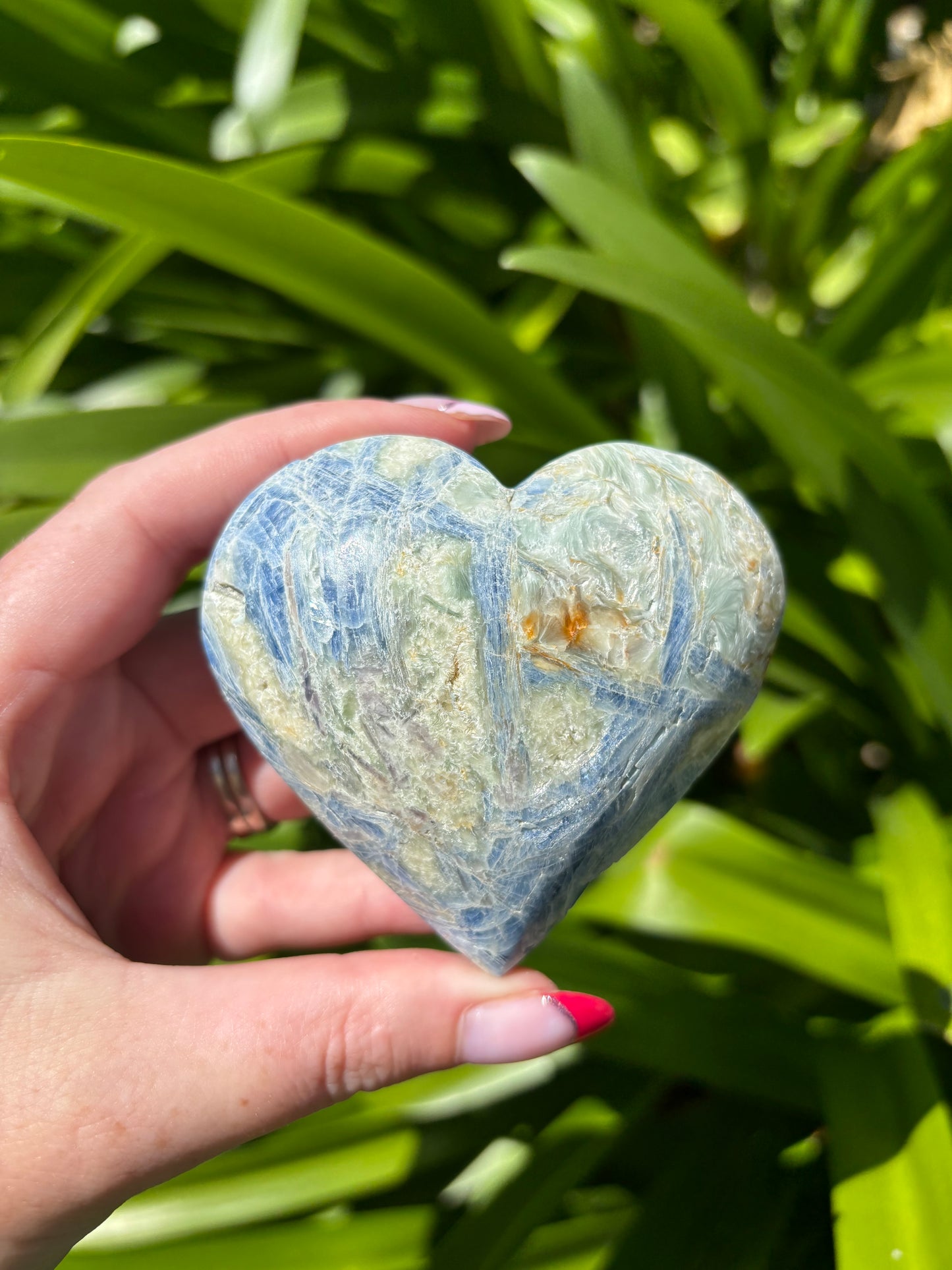 Blue Kyanite Heart B