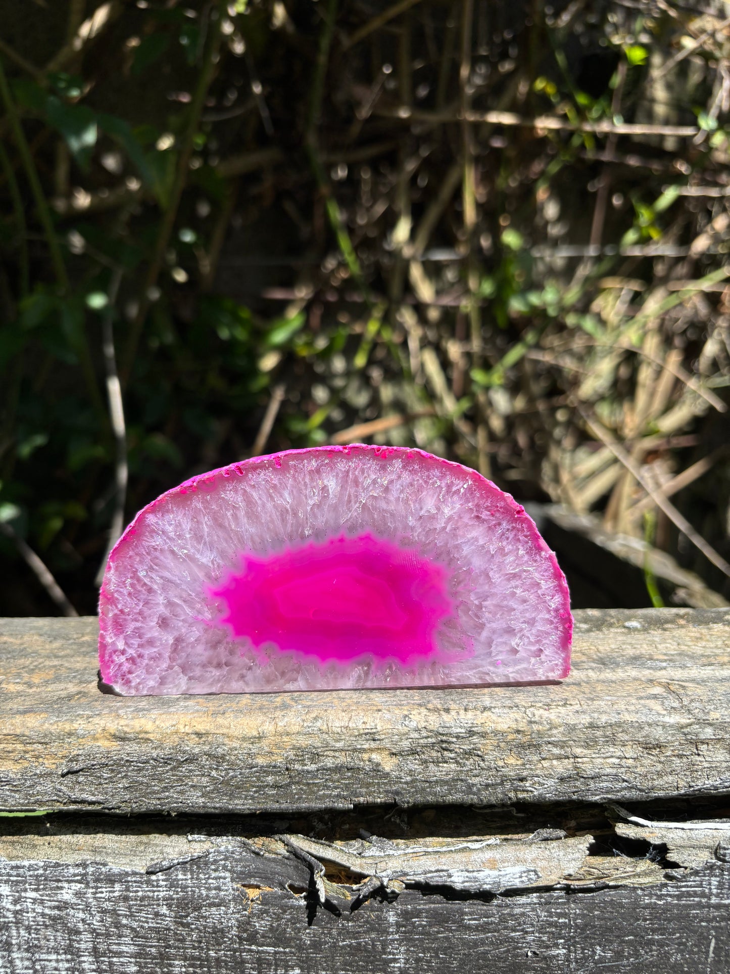 Pink Agate Geode C