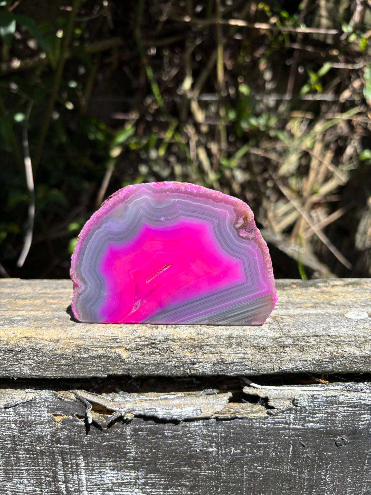 Pink Agate Geode E