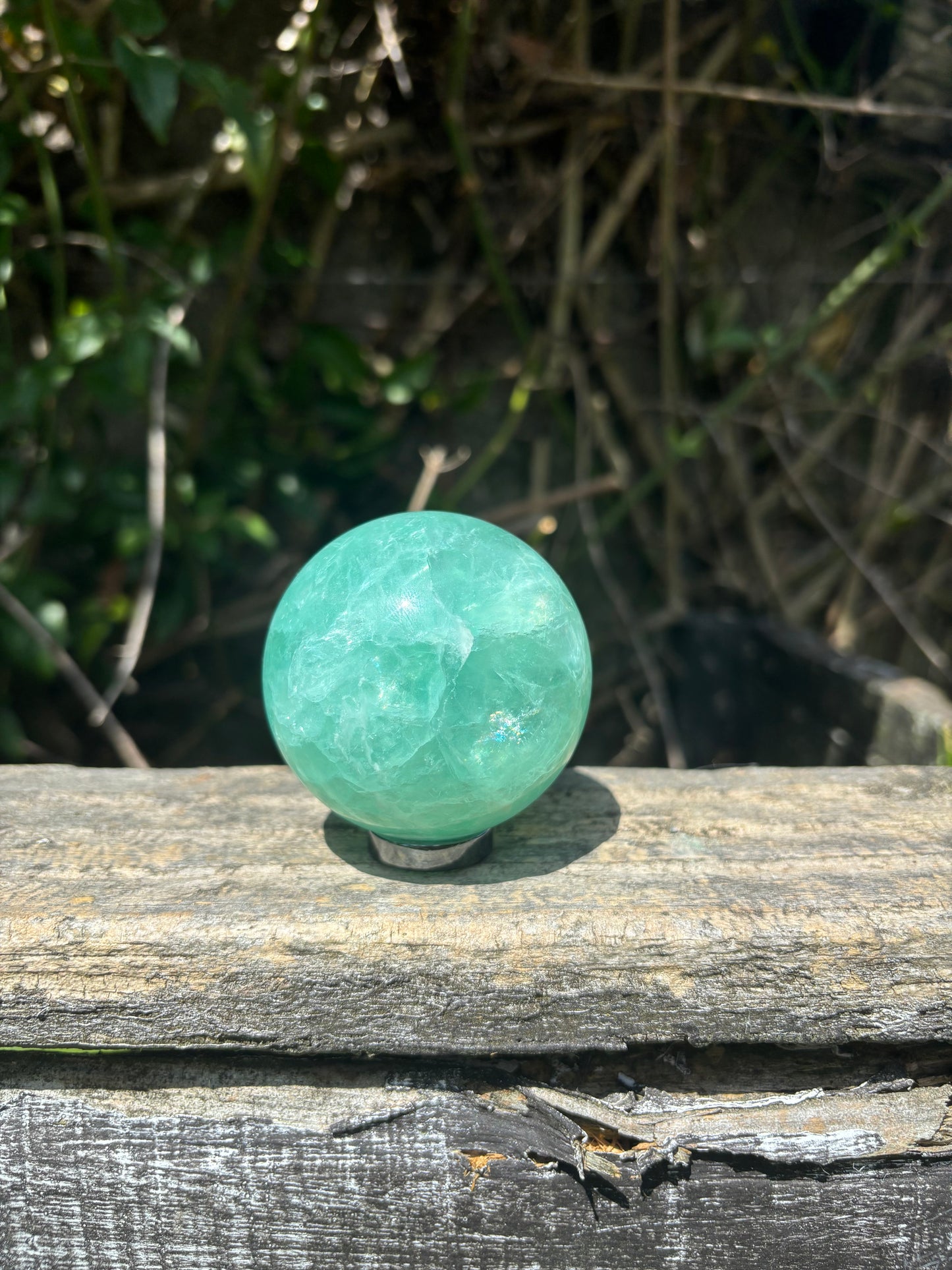 Green Fluorite Sphere A