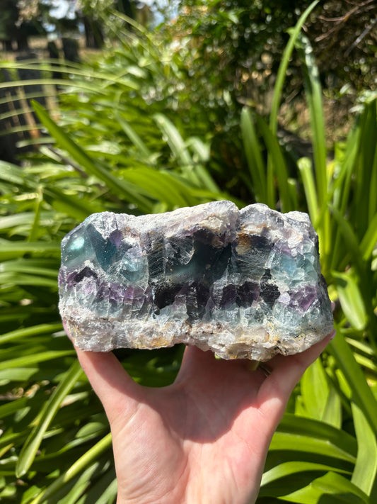 Rainbow Fluorite Rough Large Piece 1.6kgs